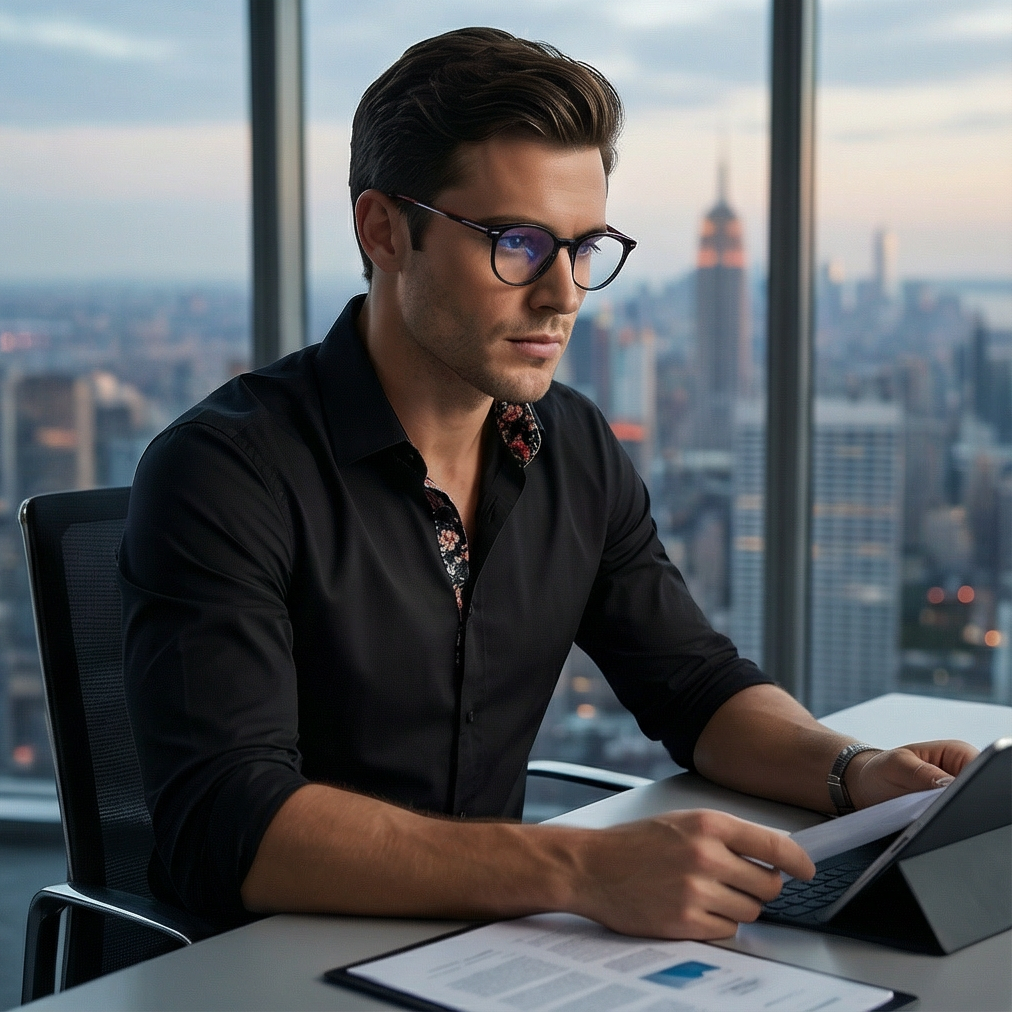 Hugo Boss Eyeglasses Hugo Boss Eyeglasses HG 1206 807 Black Panto Full Rim Acetate Frames 48mm Eyeglasses Eyewear designer