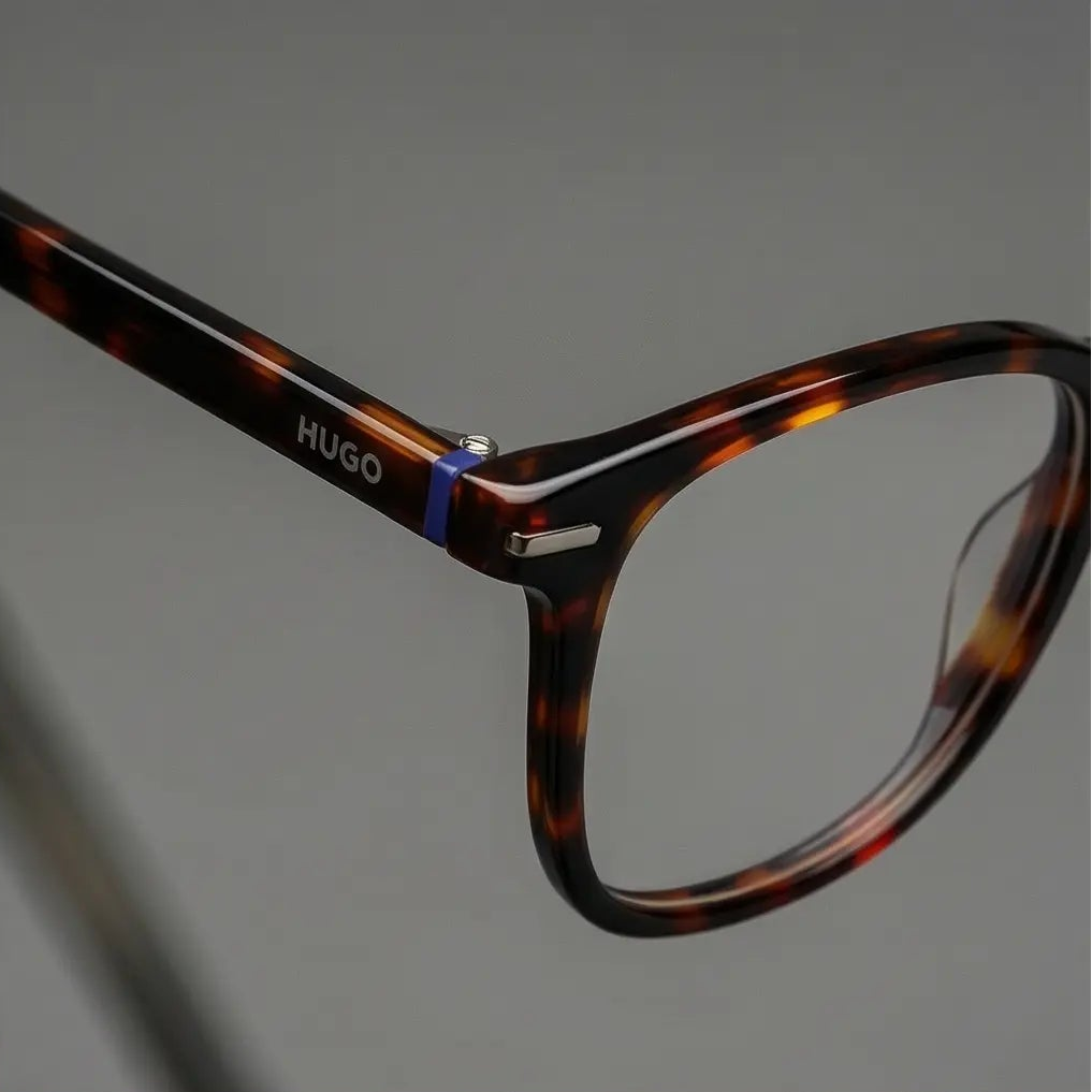 Hugo Boss Eyeglasses Hugo Boss Eyeglasses HG 1227 86 Brown Rectangle Full Rim Acetate Frames 51mm Eyeglasses Eyewear designer