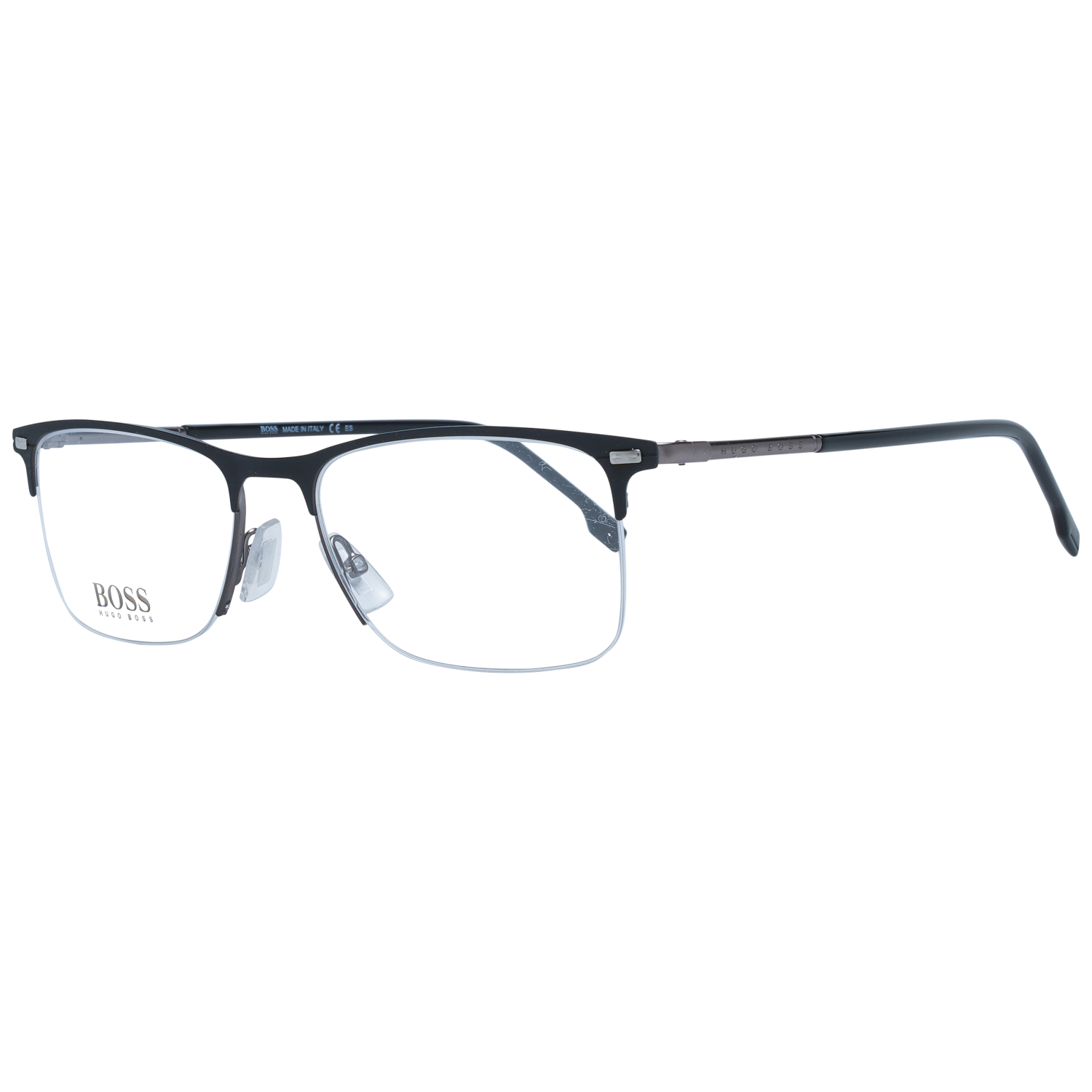 Hugo Boss Eyeglasses Hugo Boss Glasses Frames BOSS 1230/U 00319 57mm Men Black Rectangular Eyeglasses Eyewear UK USA Australia 