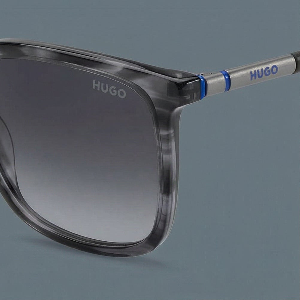 Hugo Sunglasses Hugo Boss Sunglasses HG 1344/S 2W89O Men Grey Rectangular Full Rim Grey Gradient 55mm Eyeglasses Eyewear designer