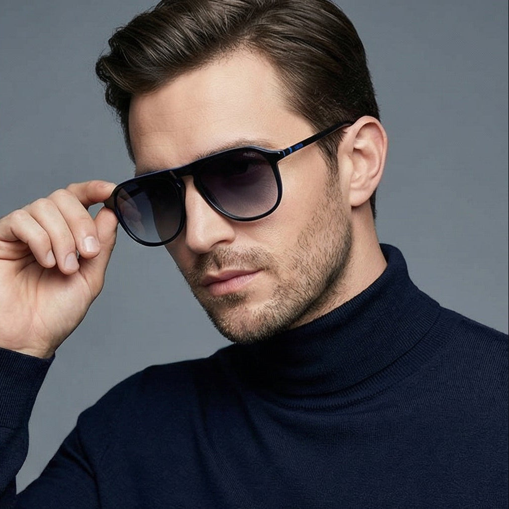 Hugo Sunglasses Hugo Boss Sunglasses HG 1345/S 8079O Men Black Pilot-Aviator Full Rim Grey Gradient 55mm Eyeglasses Eyewear designer