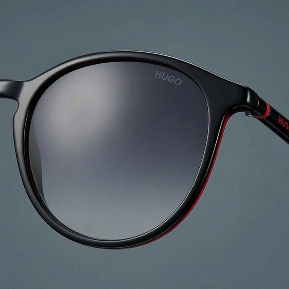 Hugo Sunglasses Hugo Boss Sunglasses HG 1346/S 8079O Men Black Panto Full Rim Grey Gradient 51mm Eyeglasses Eyewear designer