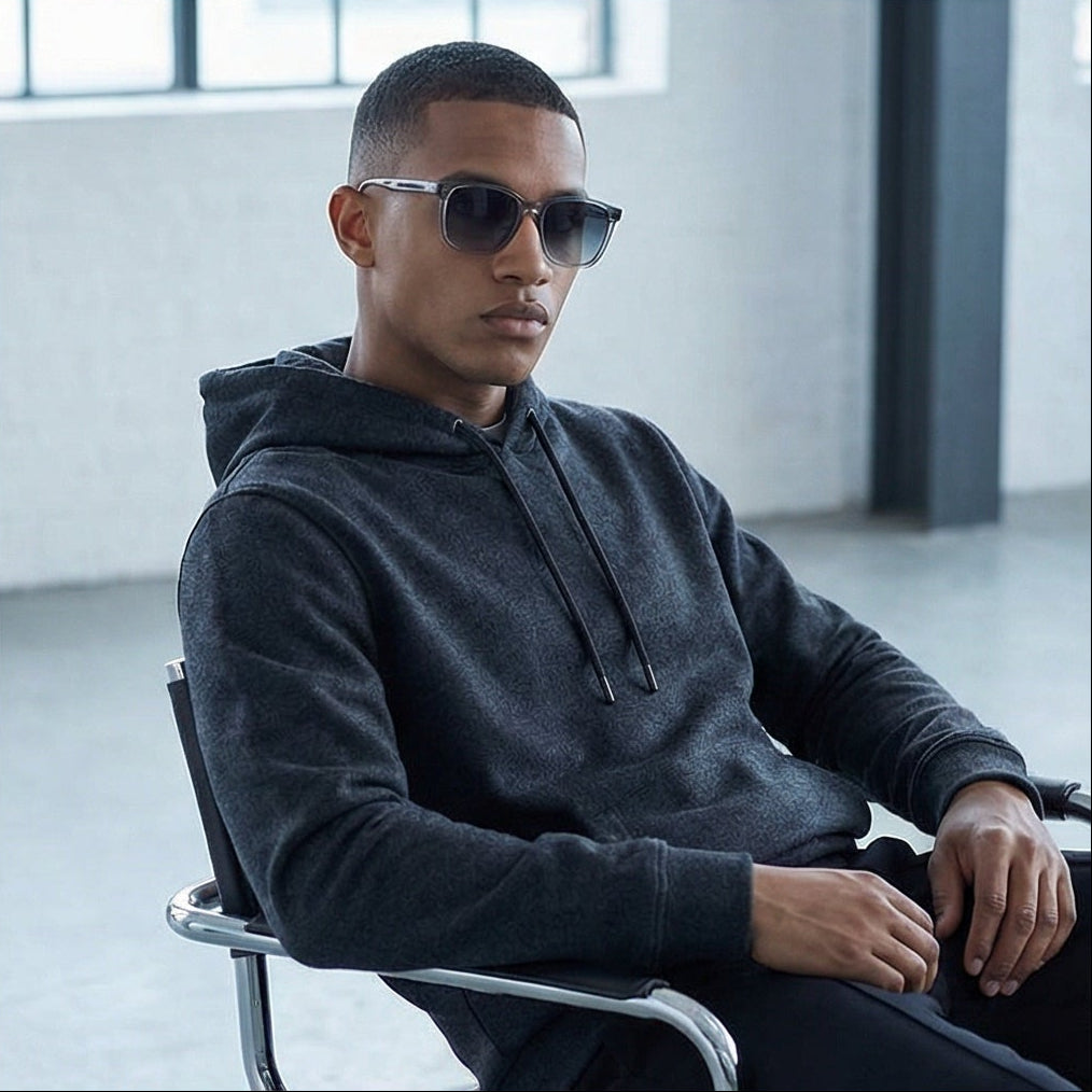 Hugo Sunglasses Hugo Boss Sunglasses HG 1356/S KB79O Men Grey Square Full Rim Grey Gradient 55mm Eyeglasses Eyewear designer