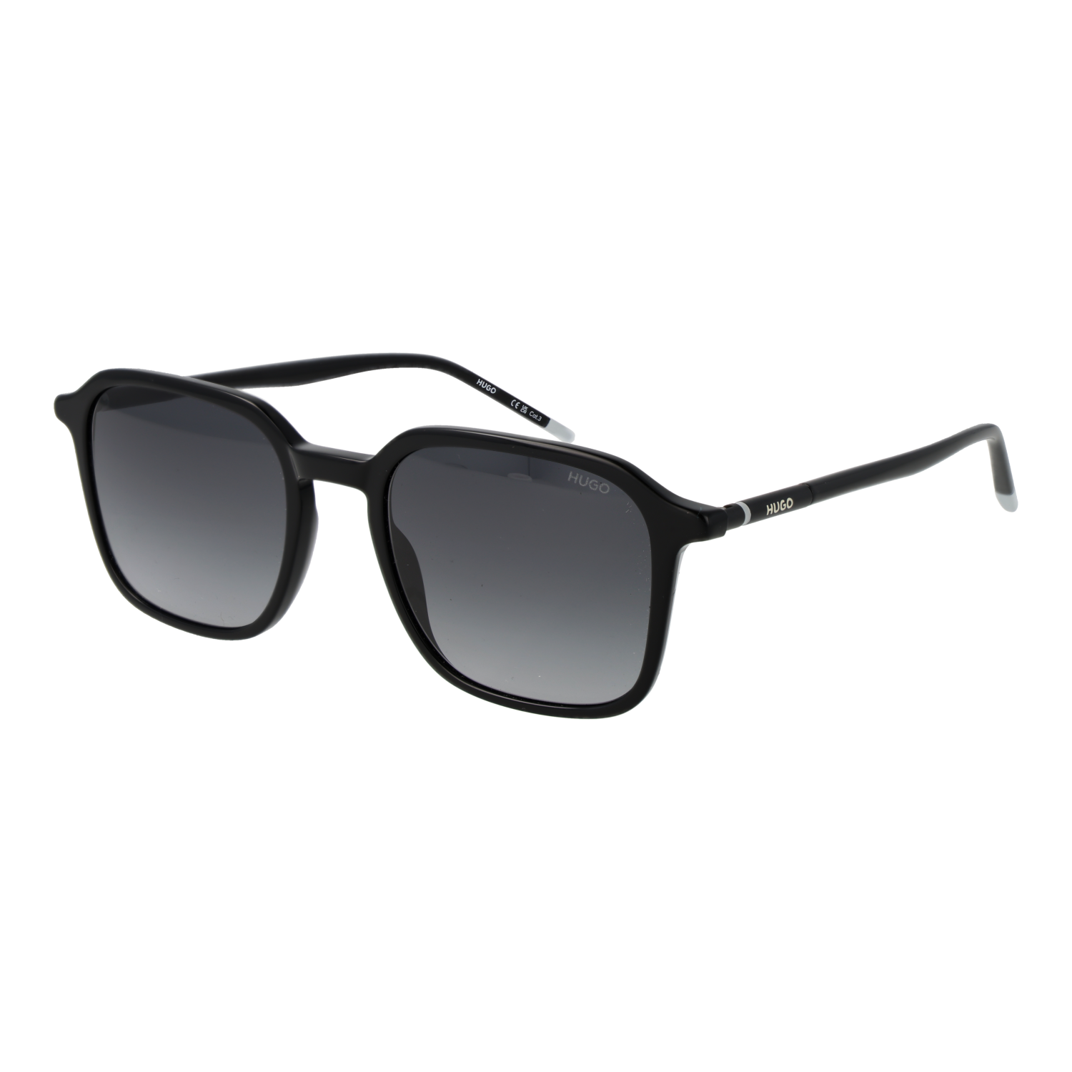 Hugo Sunglasses Hugo Boss Sunglasses HG1347/S 8079O Black Rectangle Grey Gradient Men 52mm Eyeglasses Eyewear designer