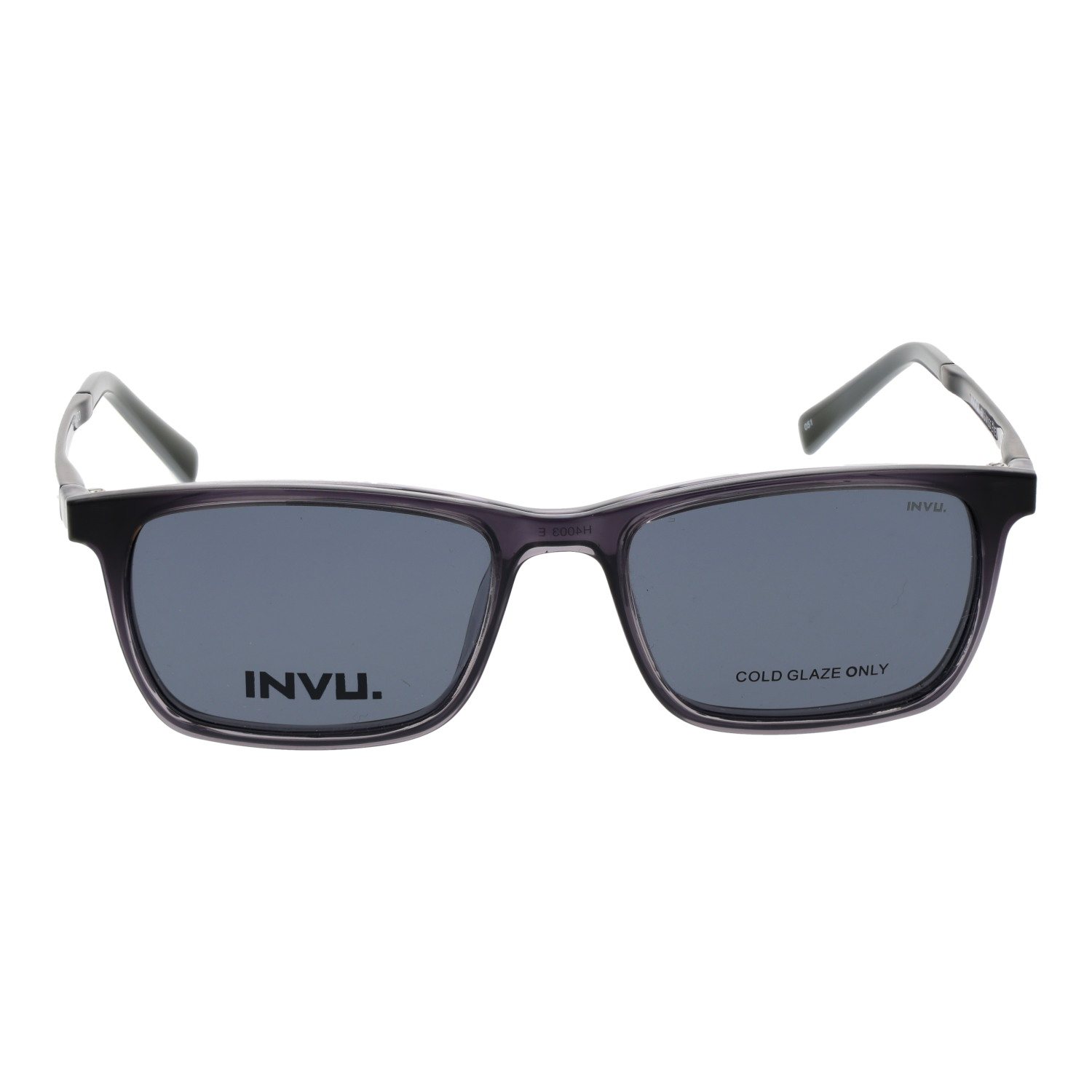 Invu Frames with Sunglasses-Clips Invu Frames with Sunglasses-Clips M4003 E 49 Eyeglasses Eyewear designer
