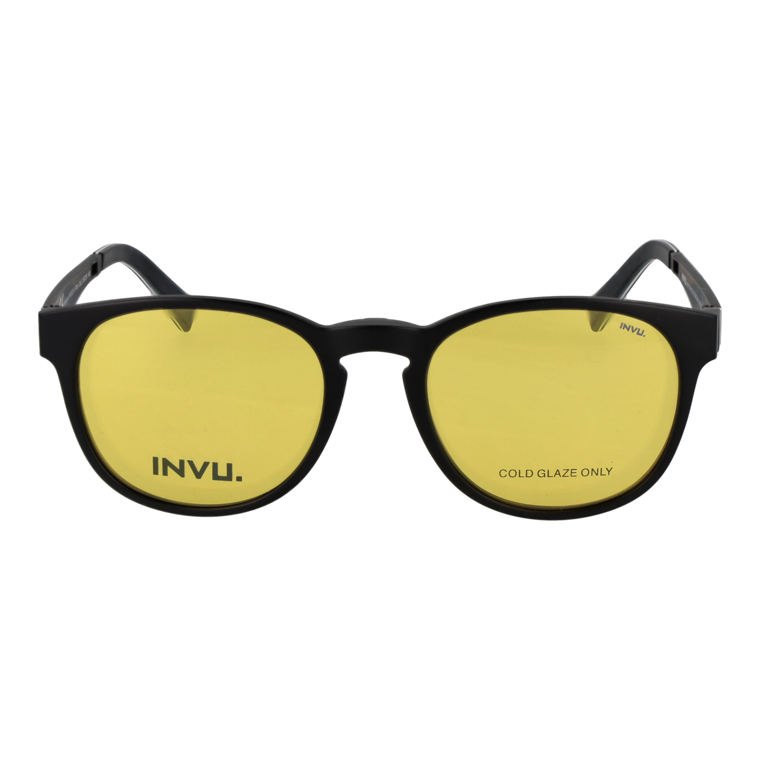 Invu Frames with Sunglasses-Clips Invu Frames with Sunglasses-Clips M4103 AY 50 Eyeglasses Eyewear designer