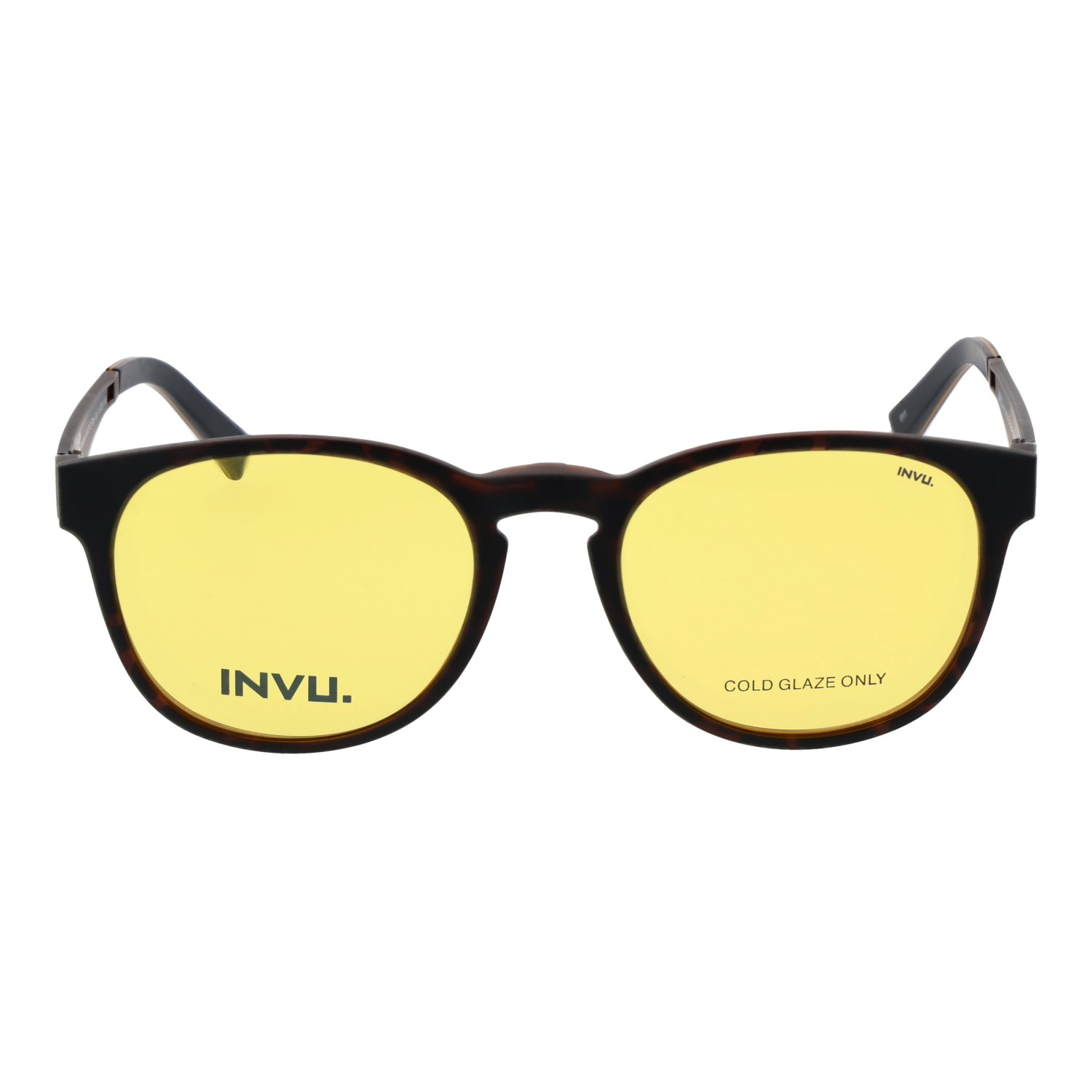 Invu Frames with Sunglasses-Clips Invu Frames with Sunglasses-Clips M4103 BY 50 Eyeglasses Eyewear designer