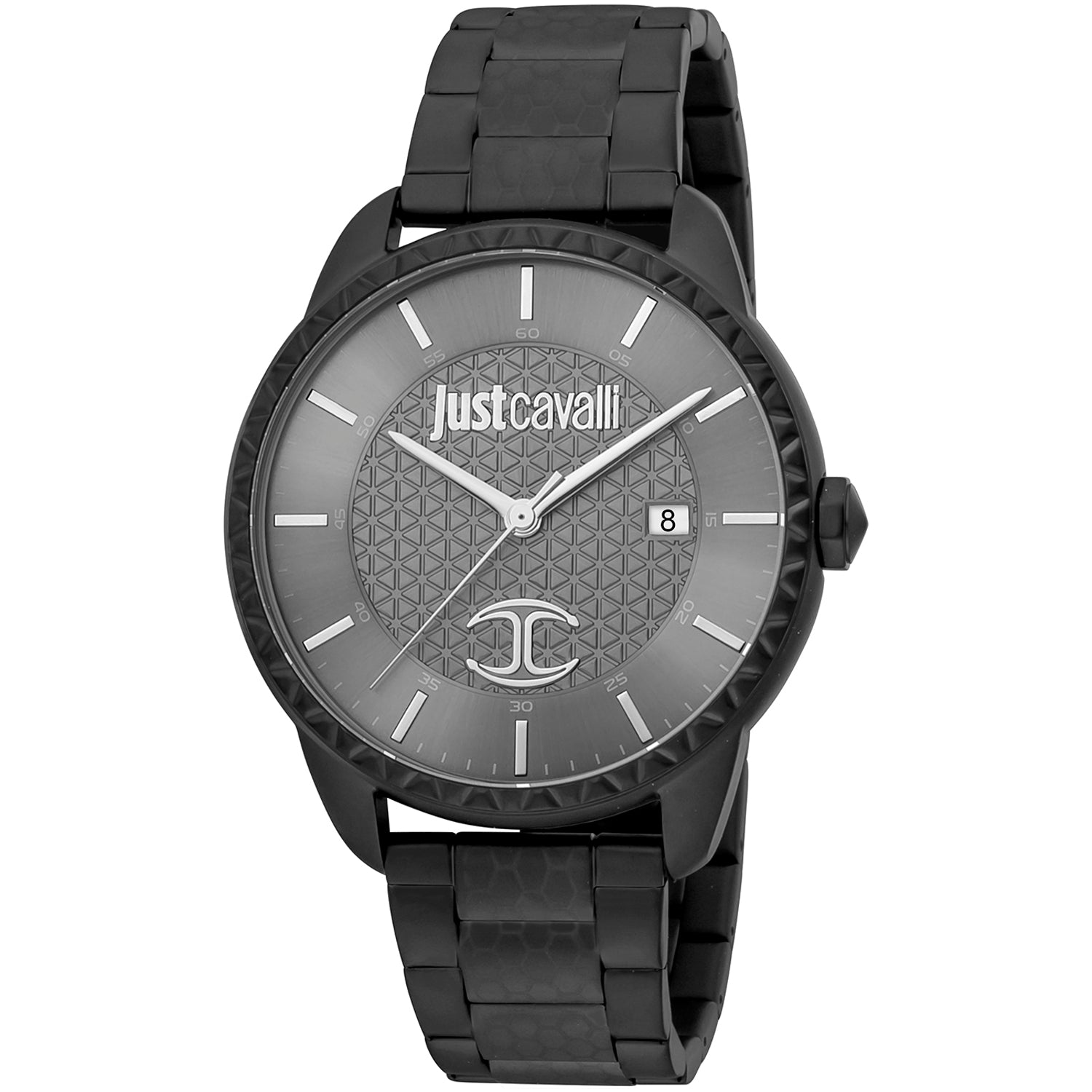 Just Cavalli Watches Just Cavalli Watch Men's Black Stainless Steel Bracelet Quartz JC1G176M0065 Eyeglasses Eyewear UK USA Australia 