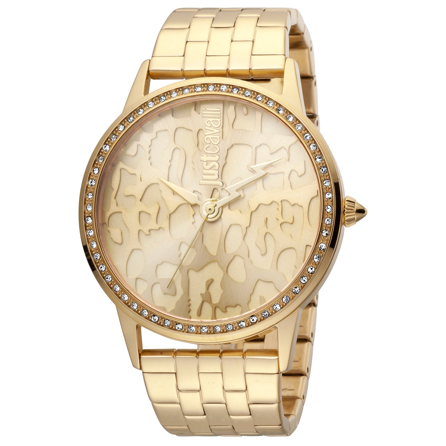 Just Cavalli Watches Just Cavalli Women's Gold Quartz Watch JC1L094M0055 Eyeglasses Eyewear UK USA Australia 