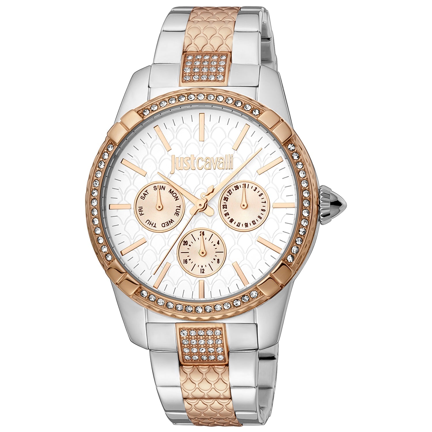 Just Cavalli Watches Just Cavalli Women's Silver Quartz Watch JC1L173M0085 Eyeglasses Eyewear UK USA Australia 