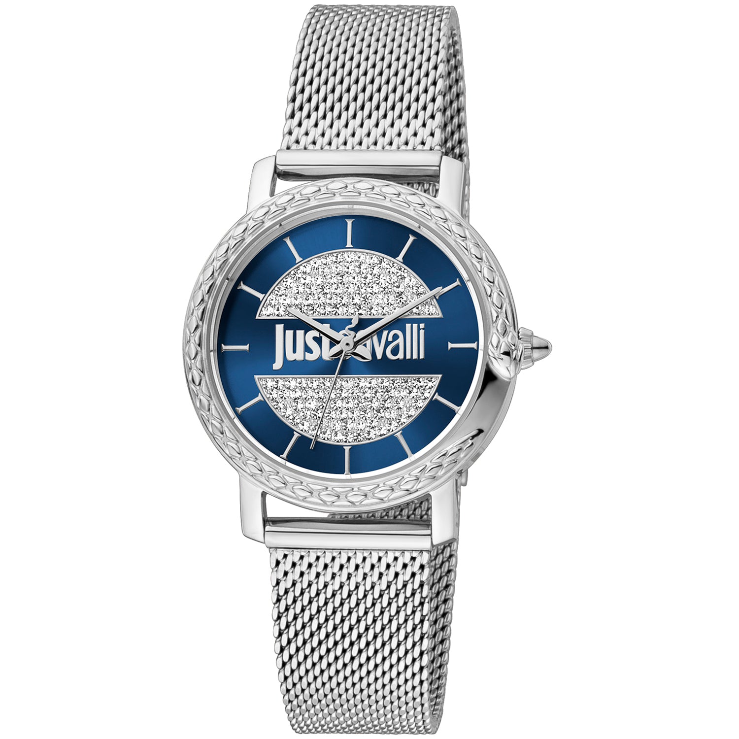 Just Cavalli Watches Just Cavalli Women's Silver Stainless Steel Quartz Watch JC1L212M0225 Eyeglasses Eyewear UK USA Australia 