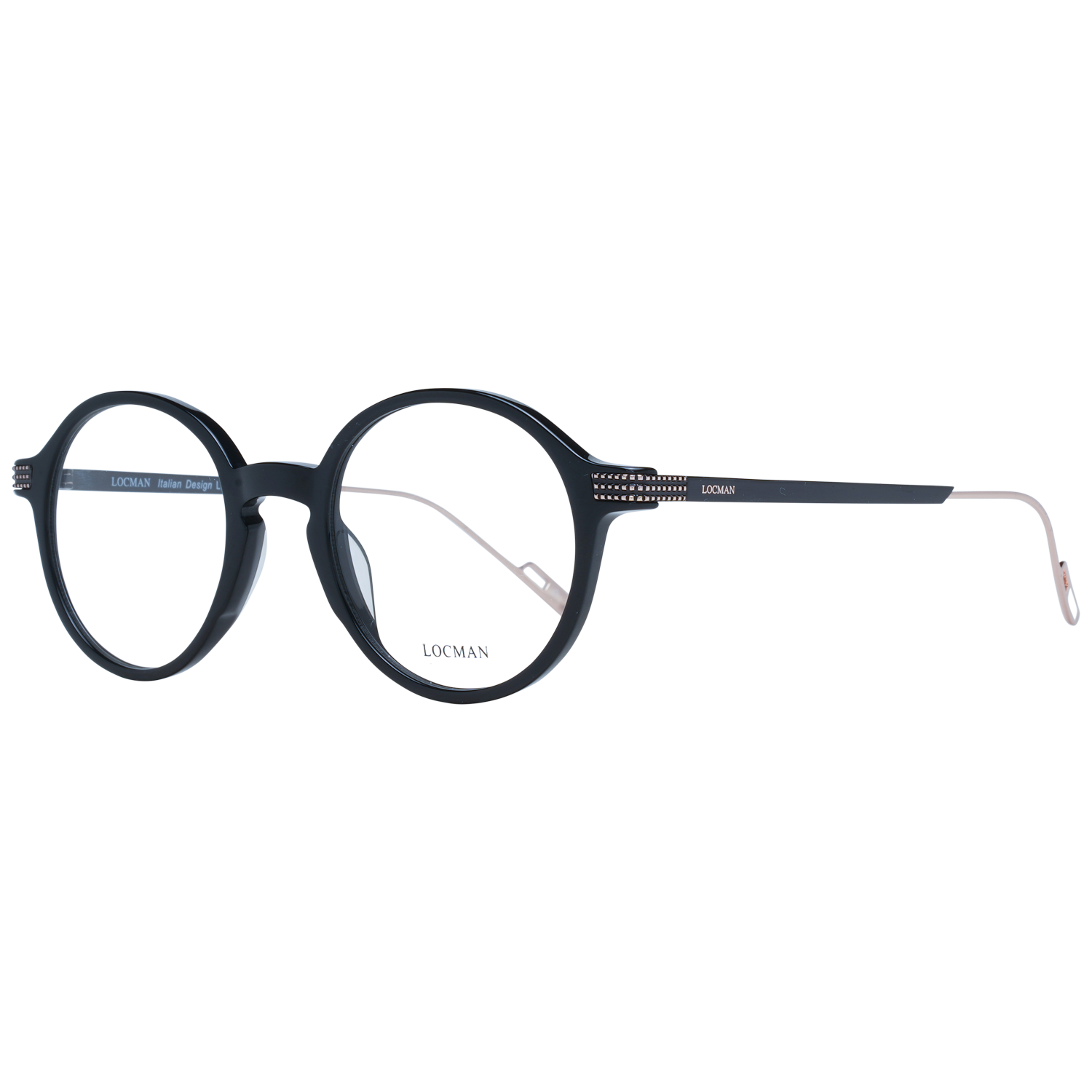 Locman Optical Frames Locman Glasses Frames LOCV002 BLK 48 Eyeglasses Eyewear designer