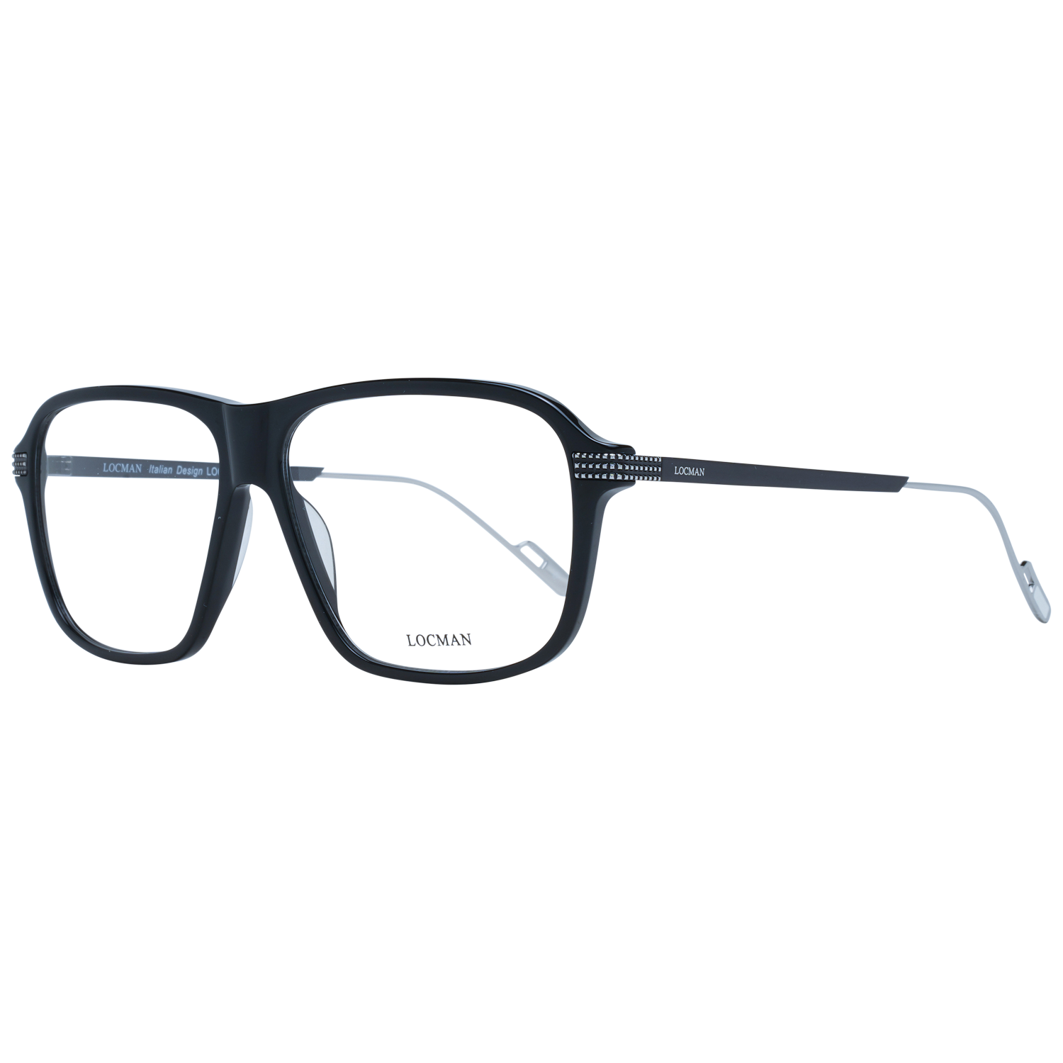 Locman Optical Frames Locman Glasses Frames LOCV003 BLK 58 Eyeglasses Eyewear designer