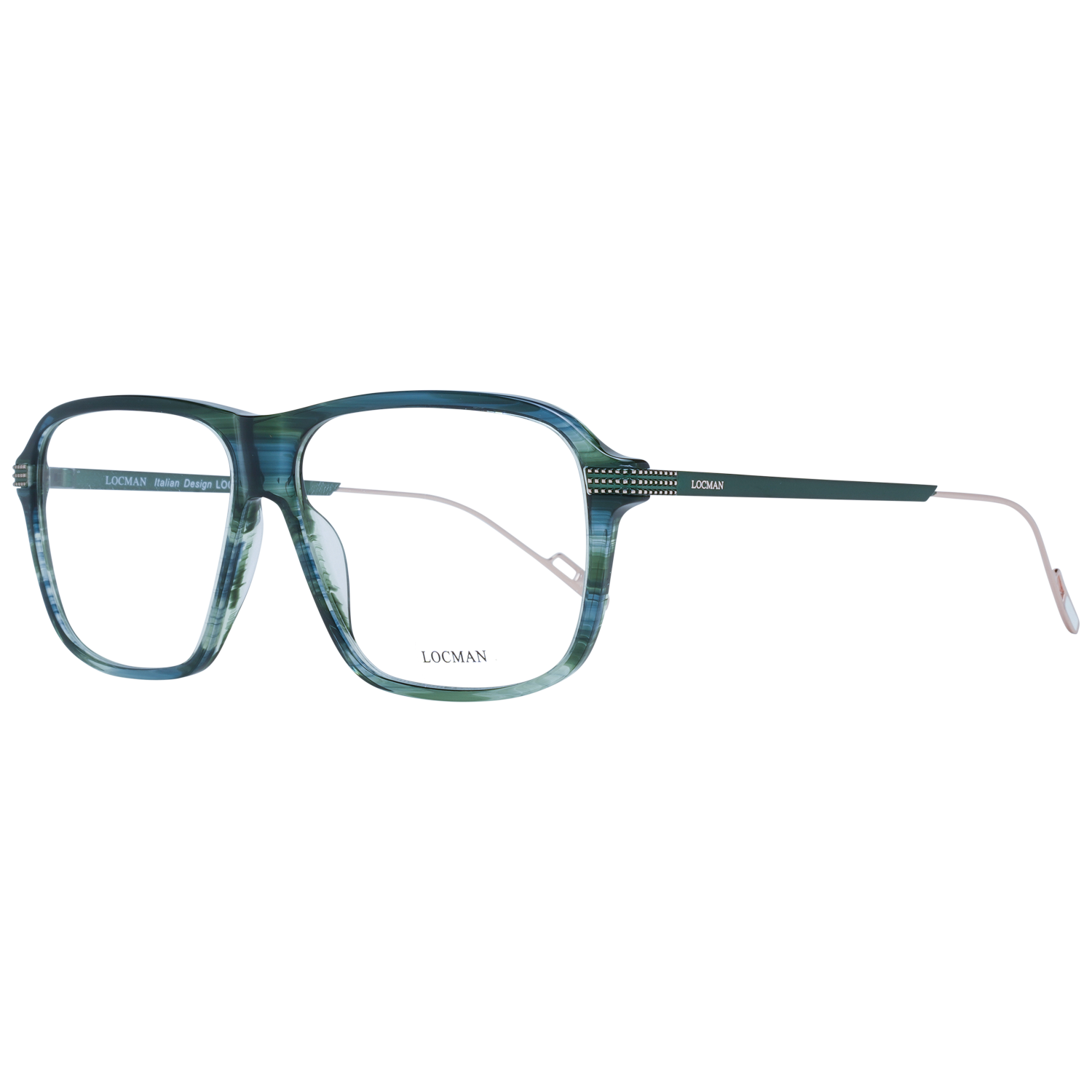 Locman Optical Frames Locman Glasses Frames LOCV003 GRN 58 Eyeglasses Eyewear designer