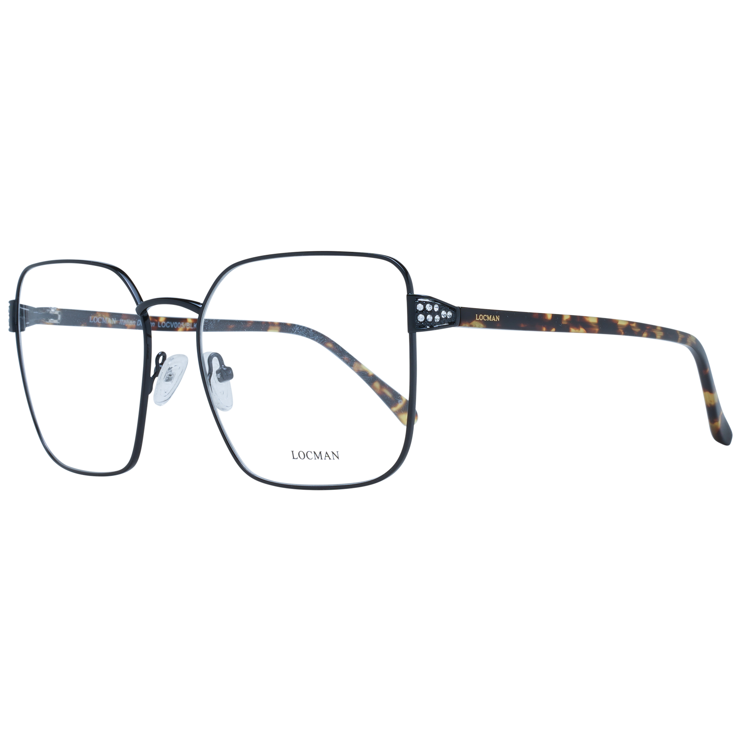 Locman Optical Frames Locman Glasses Frames LOCV005 BLK 57 Eyeglasses Eyewear designer