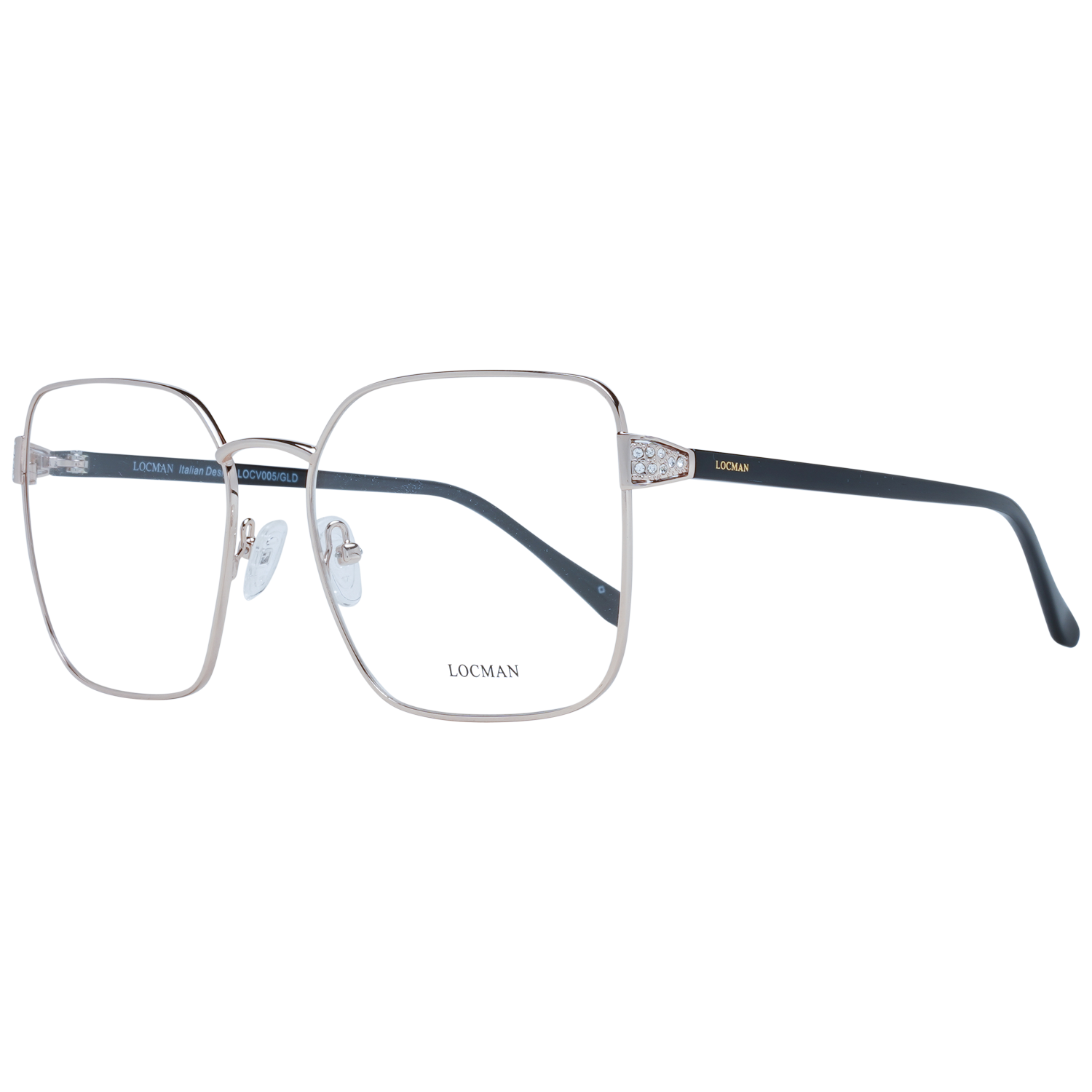 Locman Optical Frames Locman Glasses Frames LOCV005 GLD 57 Eyeglasses Eyewear designer