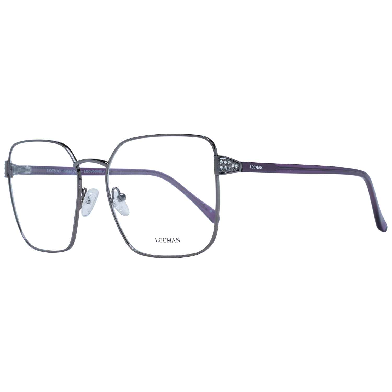 Locman Optical Frames Locman Glasses Frames LOCV005 SLV 57 Eyeglasses Eyewear designer