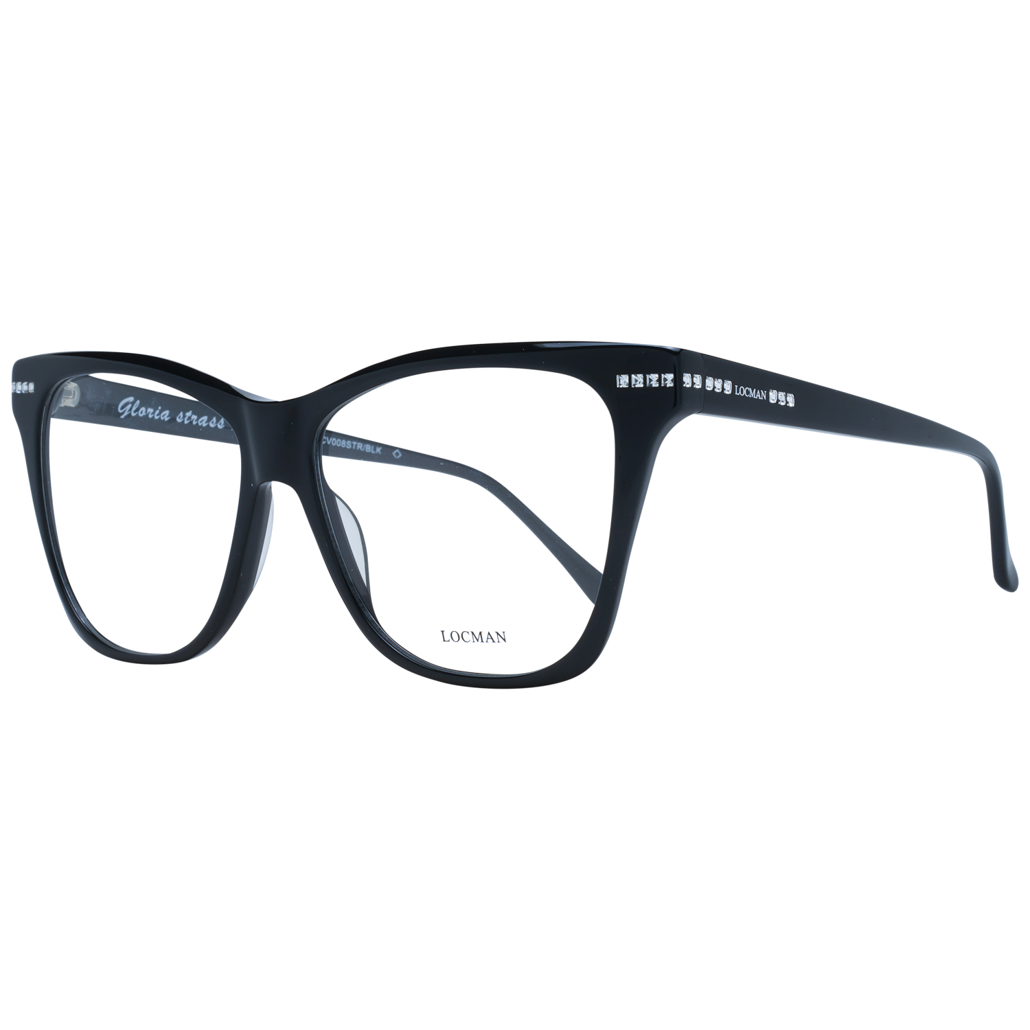 Locman Optical Frames Locman Glasses Frames LOCV008STR BLK 59 Eyeglasses Eyewear designer