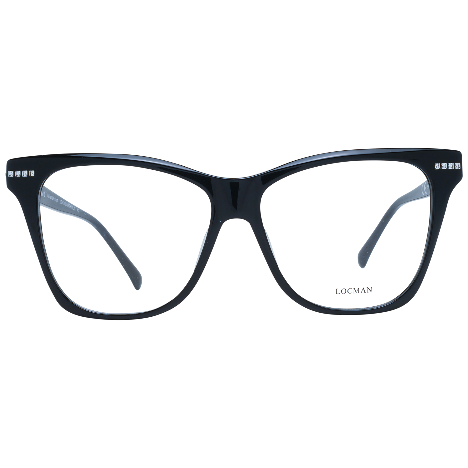 Locman Optical Frames Locman Glasses Frames LOCV008STR BLK 59 Eyeglasses Eyewear designer