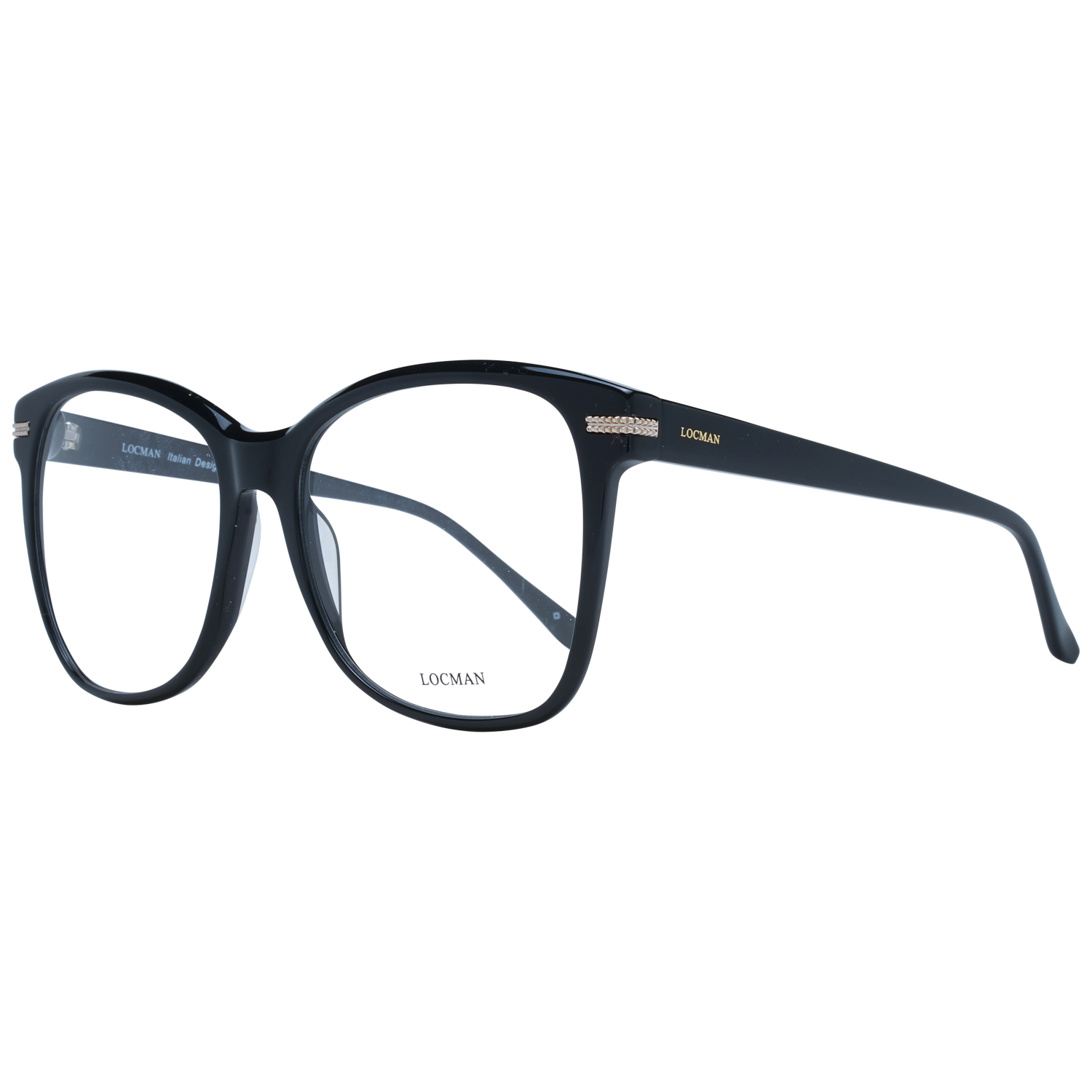 Locman Optical Frames Locman Glasses Frames LOCV018 BLK 57 Eyeglasses Eyewear designer