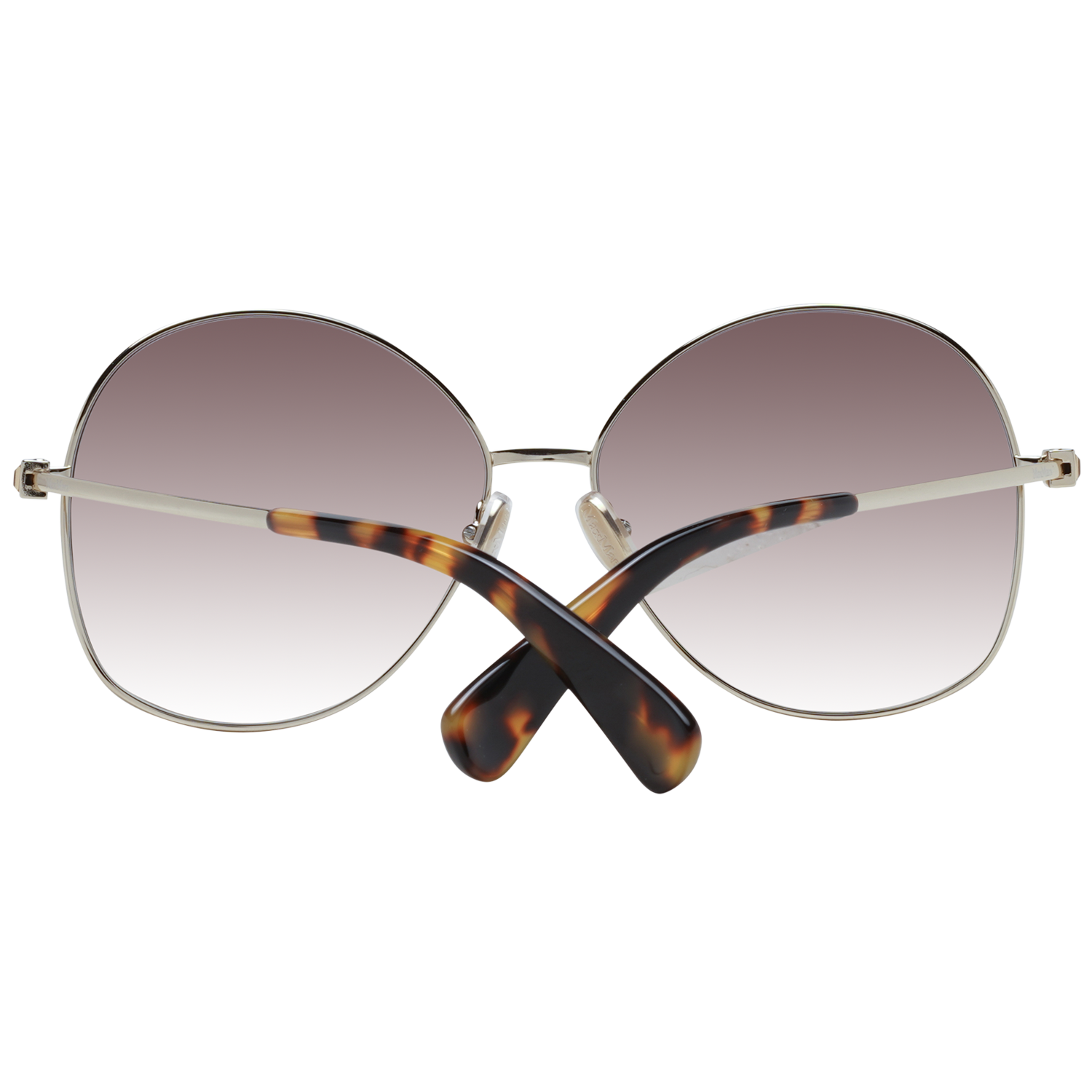 Max Mara Sunglasses Max Mara Sunglasses Women Gold/Brown Tinted Butterfly MM0034 32F 60mm Eyeglasses Eyewear UK USA Australia 