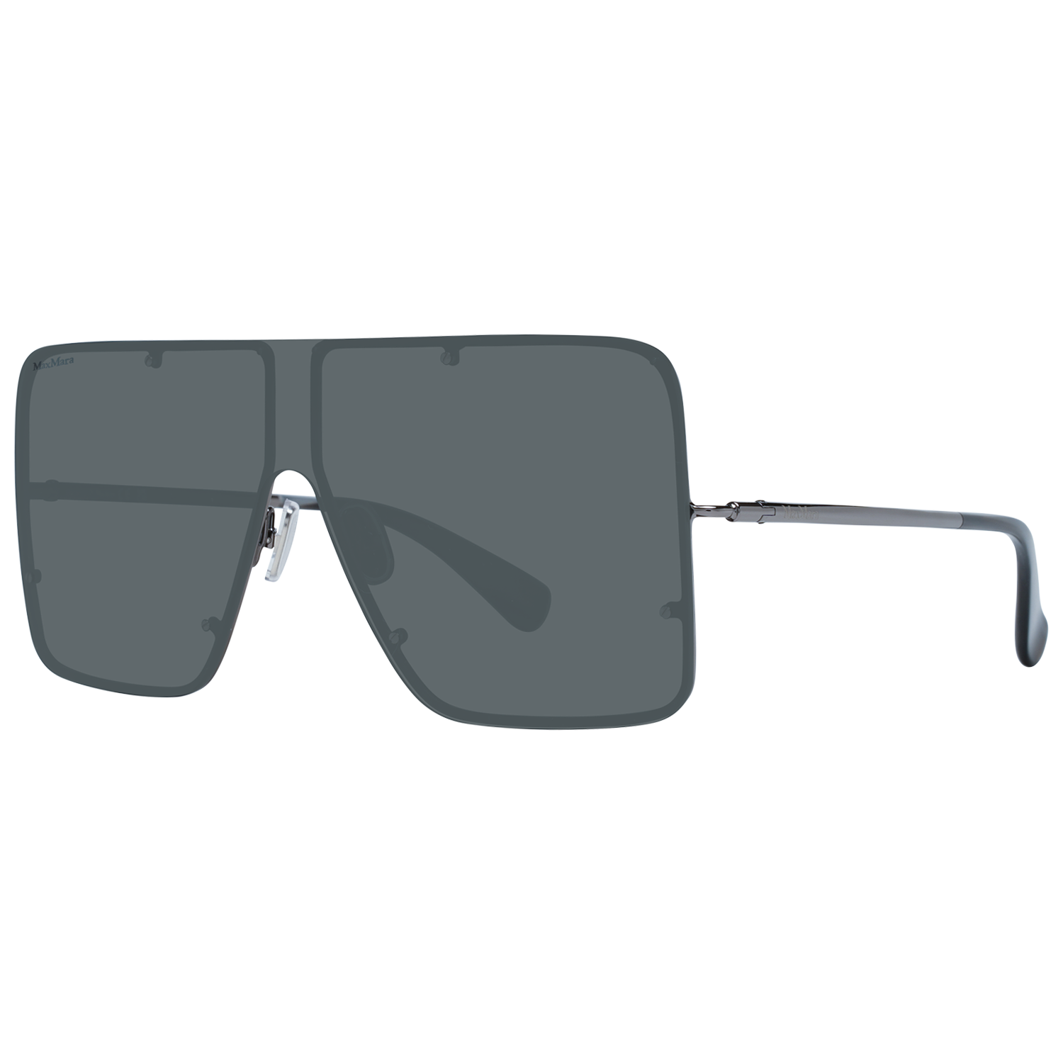 Max Mara Sunglasses Max Mara Sunglasses Women's Gunmetal Square Mono Lens MM0004 08A 00 Eyeglasses Eyewear UK USA Australia 