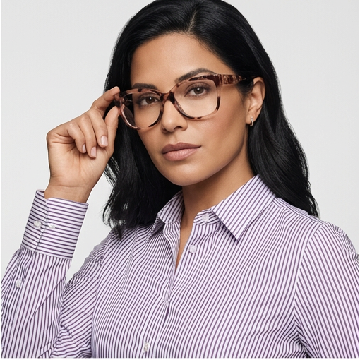 Michael Kors Eyeglasses Michael Kors Eyeglasses Frames 0MK4091 3009 Brown Square Full-Rim 52mm Eyeglasses Eyewear designer