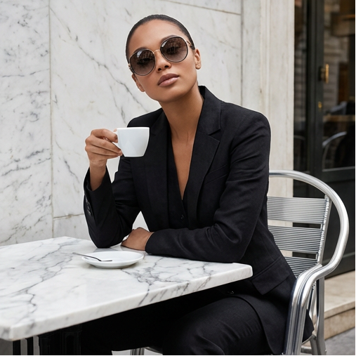 Michael Kors Sunglasses Michael Kors Sunglasses MK1128J 10148G Black Grey Round Gradient Unisex 58mm Eyeglasses Eyewear designer