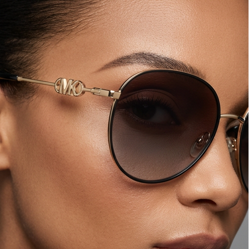 Michael Kors Sunglasses Michael Kors Sunglasses MK1128J 10148G Black Grey Round Gradient Unisex 58mm Eyeglasses Eyewear designer