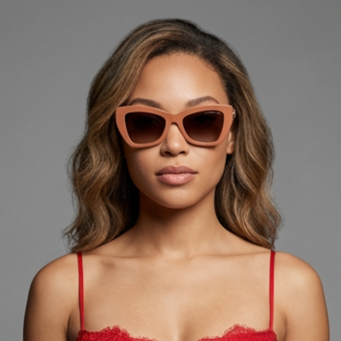 Michael Kors Sunglasses Michael Kors Sunglasses MK2205 395473 Brown Geometric Acetate Unisex 52mm Eyeglasses Eyewear designer