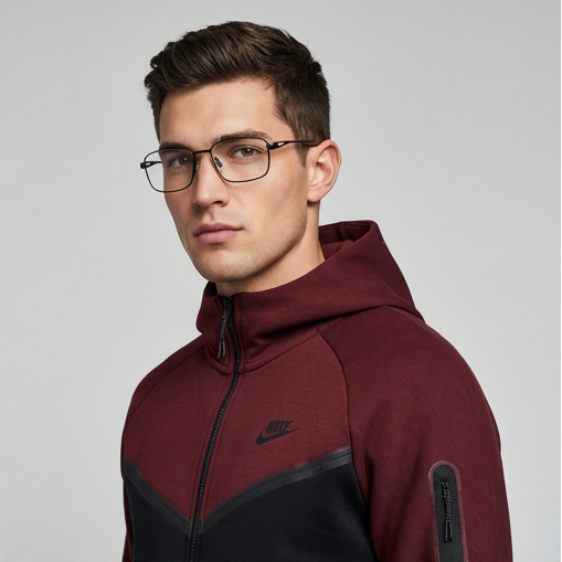 Nike Eyeglasses Nike Eyeglasses NK6046 001 Black Rectangle Full Rim Titanium Frames 53mm Eyeglasses Eyewear designer