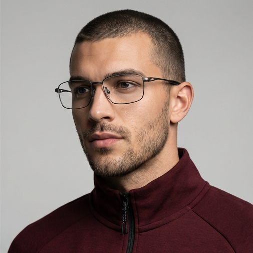 Nike Eyeglasses Nike Eyeglasses NK6046 070 Grey Black Rectangle Full Rim Titanium Frames 53mm Eyeglasses Eyewear designer