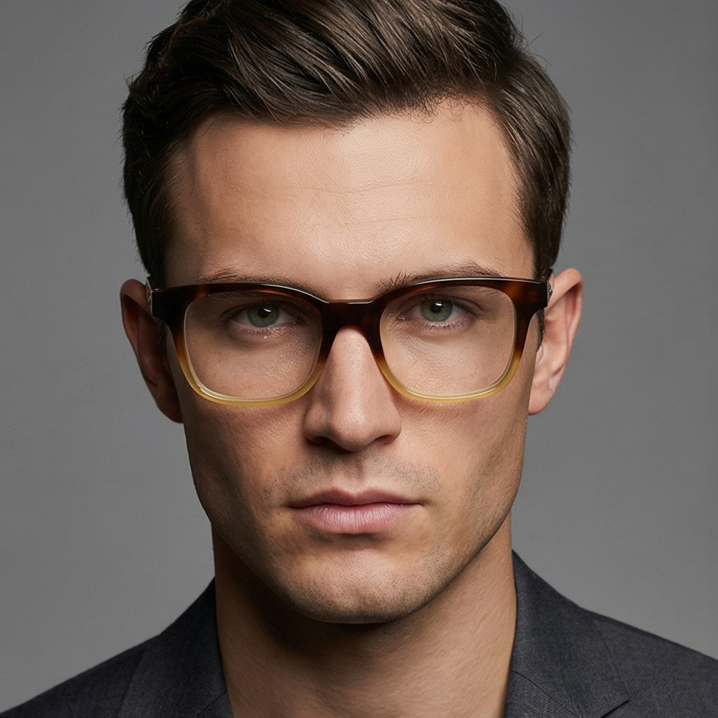 Omega Eyeglasses Omega Glasses Frames OM5004-H 056 52mm Men's Brown Full-Rim Rectangular Eyeglasses Eyewear designer