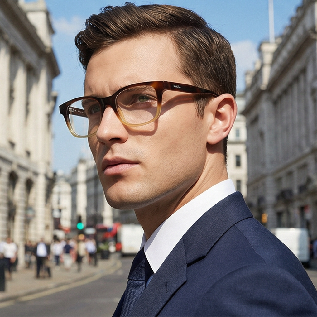 Omega Eyeglasses Omega Glasses Frames OM5004-H 056 52mm Men's Brown Full-Rim Rectangular Eyeglasses Eyewear designer