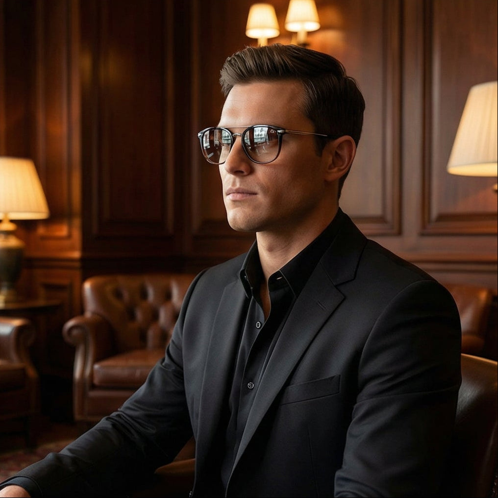 Omega Eyeglasses Omega Glasses Frames OM5024 005 52mm Men's Black Round Full-Rim Eyeglasses Eyewear designer