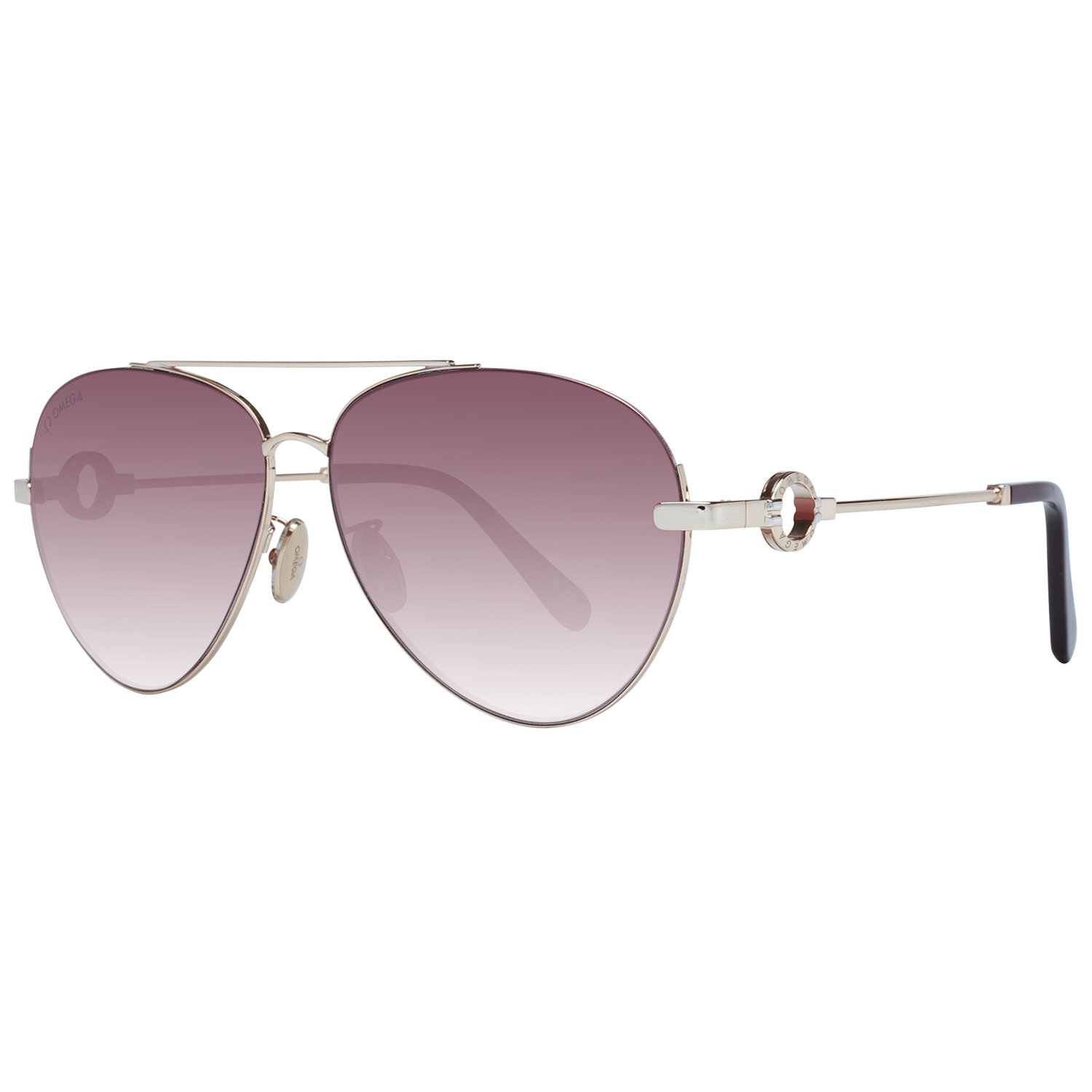 Omega Sunglasses Women's Cat-Eye Black OM0023-H 01A 51