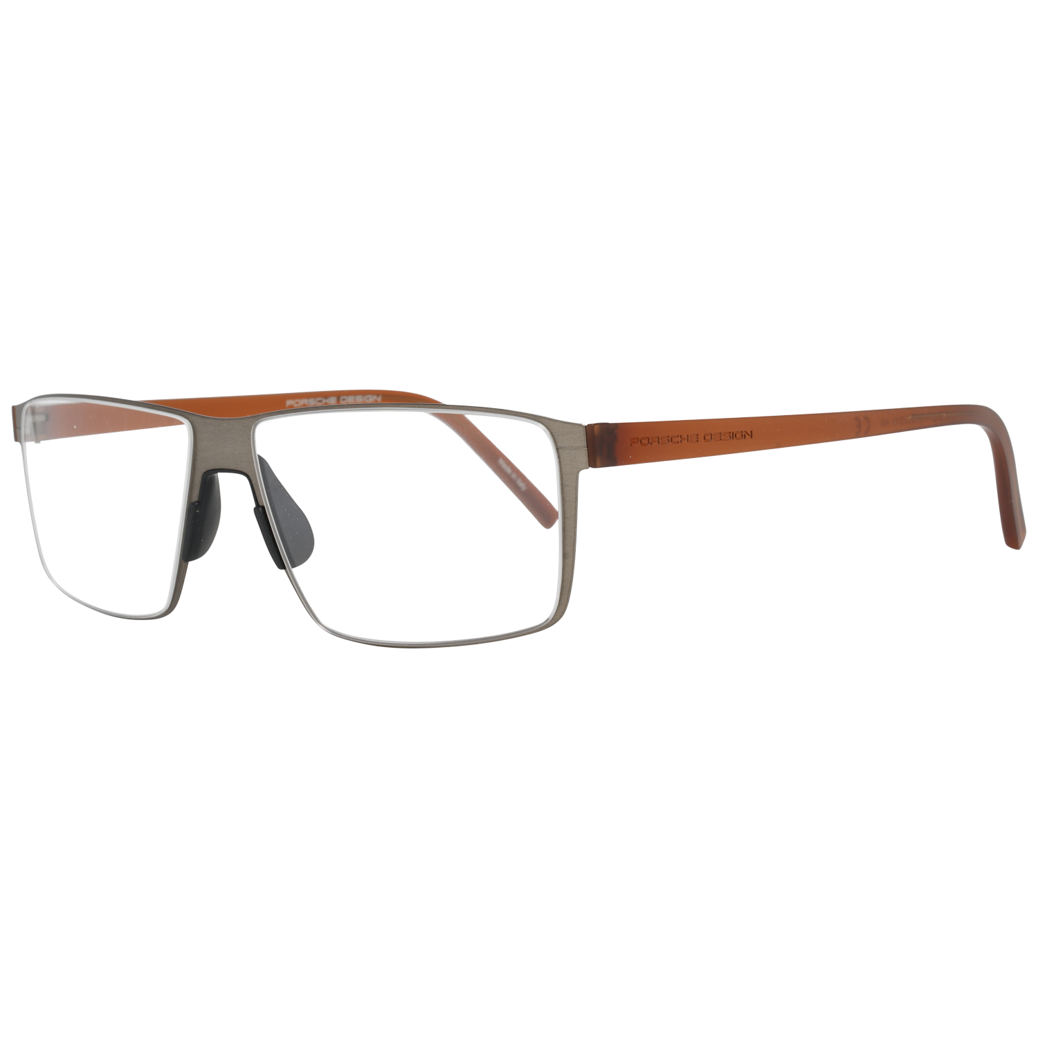 Porsche Design Eyeglasses Porsche Design Glasses Frames P8308 B 55mm  - Men Grey Rectangular Full-Rim Eyeglasses Eyewear UK USA Australia 