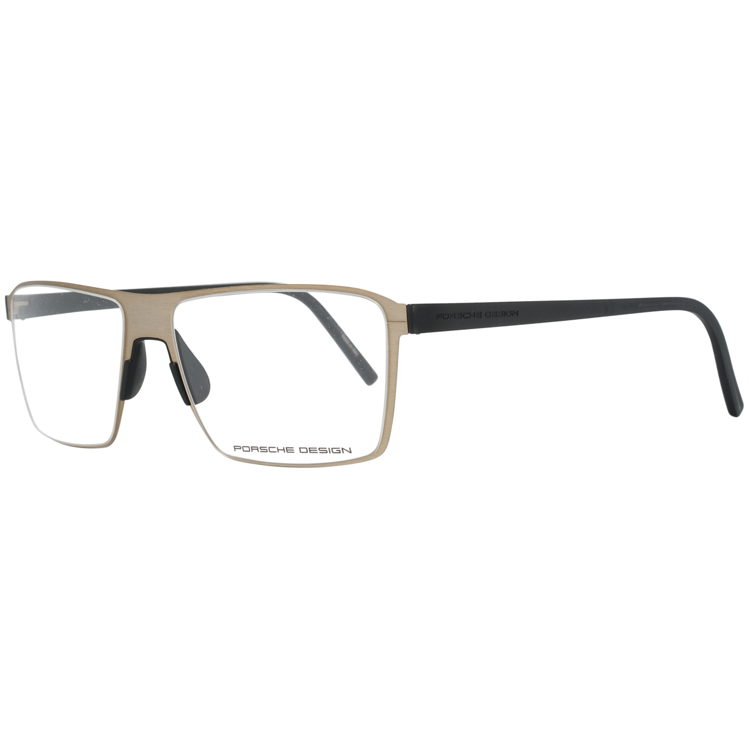 Porsche Design Eyeglasses Porsche Design Glasses Frames P8309 C 56mm  - Men Gold Stainless Steel Rectangular Full-Rim Eyeglasses Eyewear UK USA Australia 