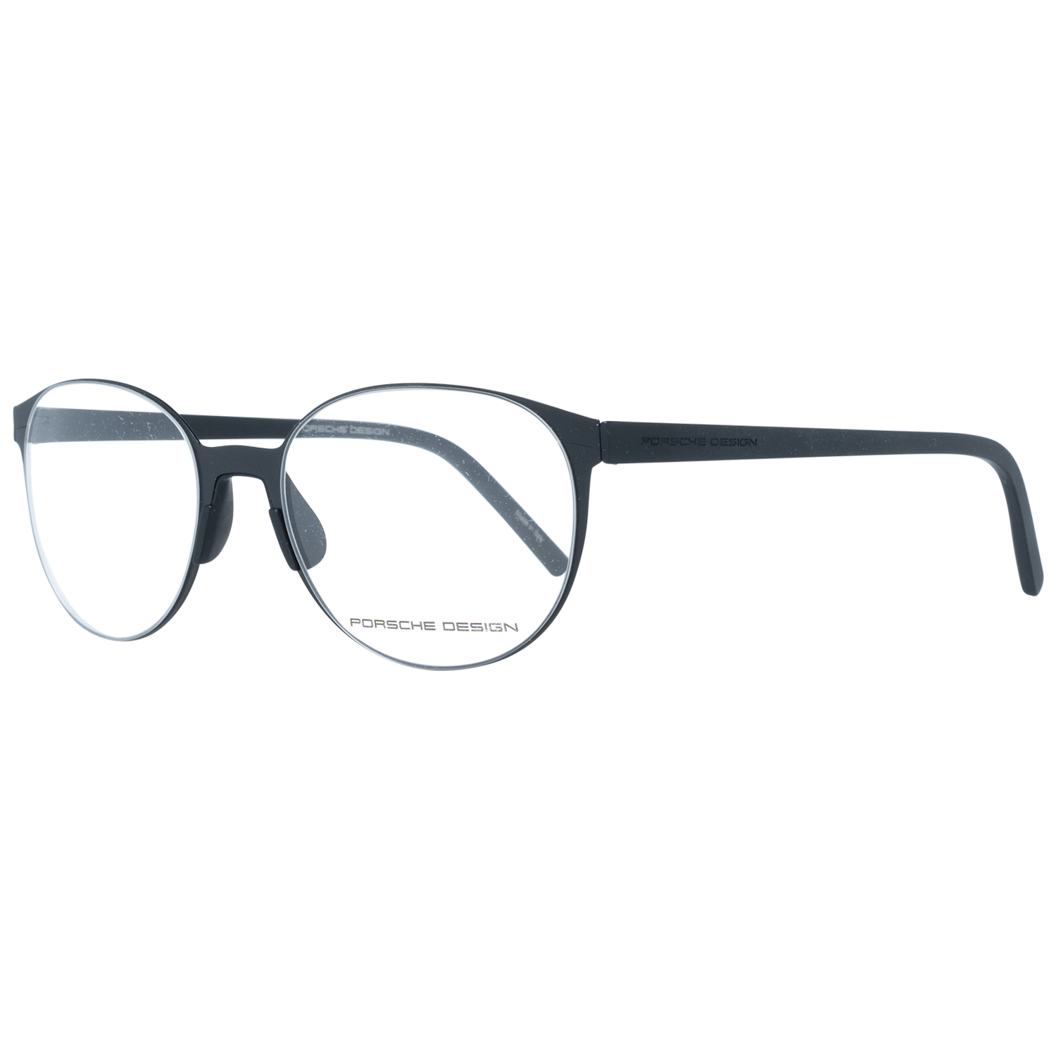 Porsche Design Eyeglasses Porsche Design Glasses Frames P8312 F 53mm - Unisex Black Stainless Steel Oval Full-Rim Eyeglasses Eyewear UK USA Australia 