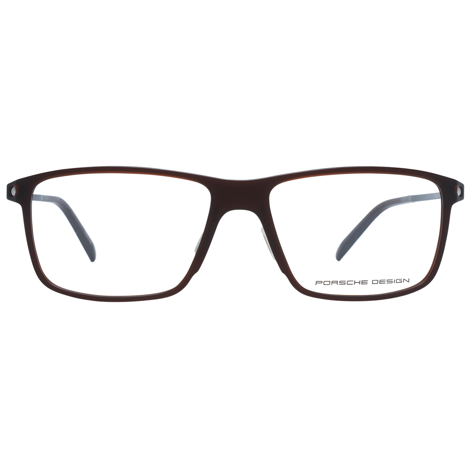 Porsche Design Eyeglasses Porsche Design Glasses Frames P8336 E 56mm - Brown Rectangular Full-Rim Eyeglasses Eyewear UK USA Australia 