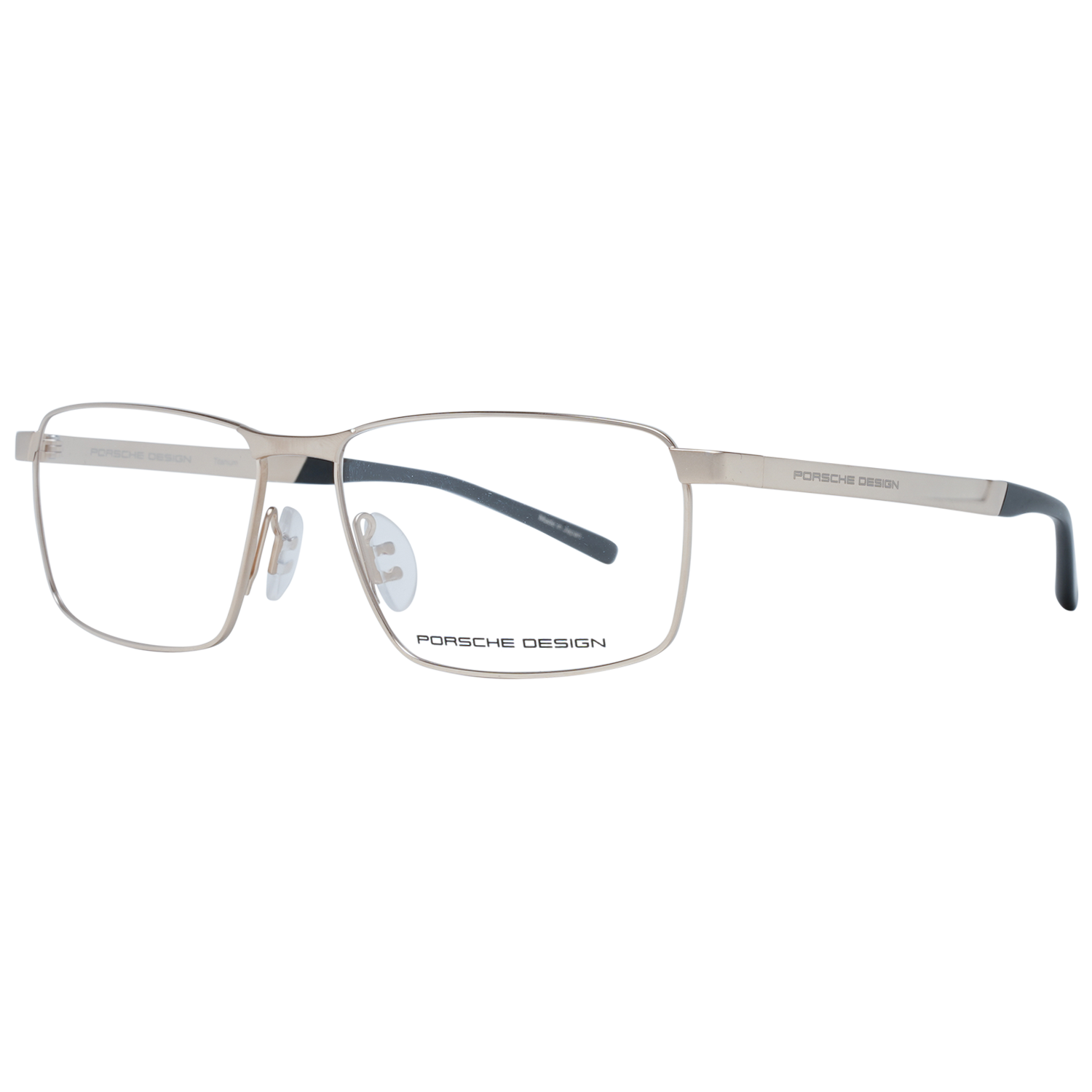 Porsche Design Eyeglasses Porsche Design Glasses Frames P8337 C 56mm Titanium - Gold Rectangular Full-Rim Eyeglasses Eyewear UK USA Australia 