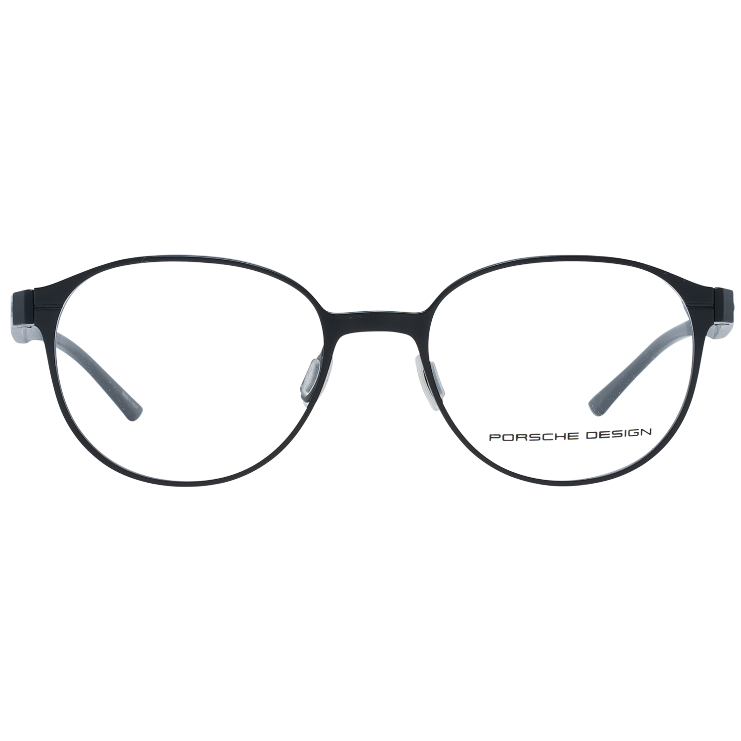 Porsche Design Eyeglasses Porsche Design Glasses Frames P8345 A 50mm Titanium - Unisex Black Oval Full-Rim Eyeglasses Eyewear designer