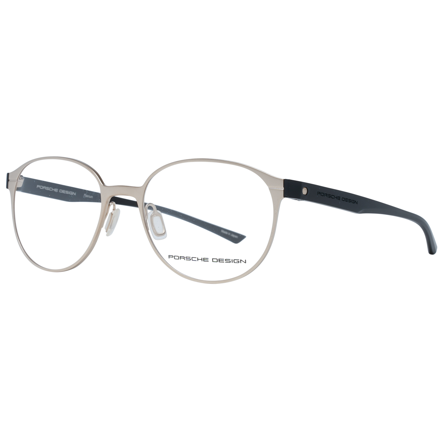 Porsche Design Eyeglasses Porsche Design Glasses Frames P8345 C 52mm Titanium Unisex Gold Oval Full-Rim Eyeglasses Eyewear designer