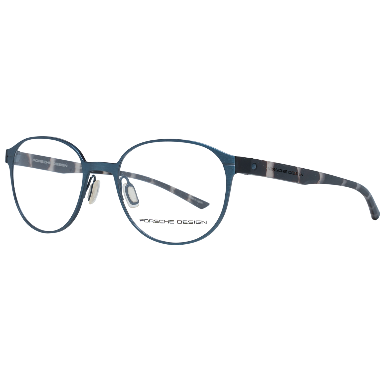 Porsche Design Eyeglasses Porsche Design Glasses Frames P8345 E 50mm Titanium Unisex Blue Oval Full-Rim Eyeglasses Eyewear designer