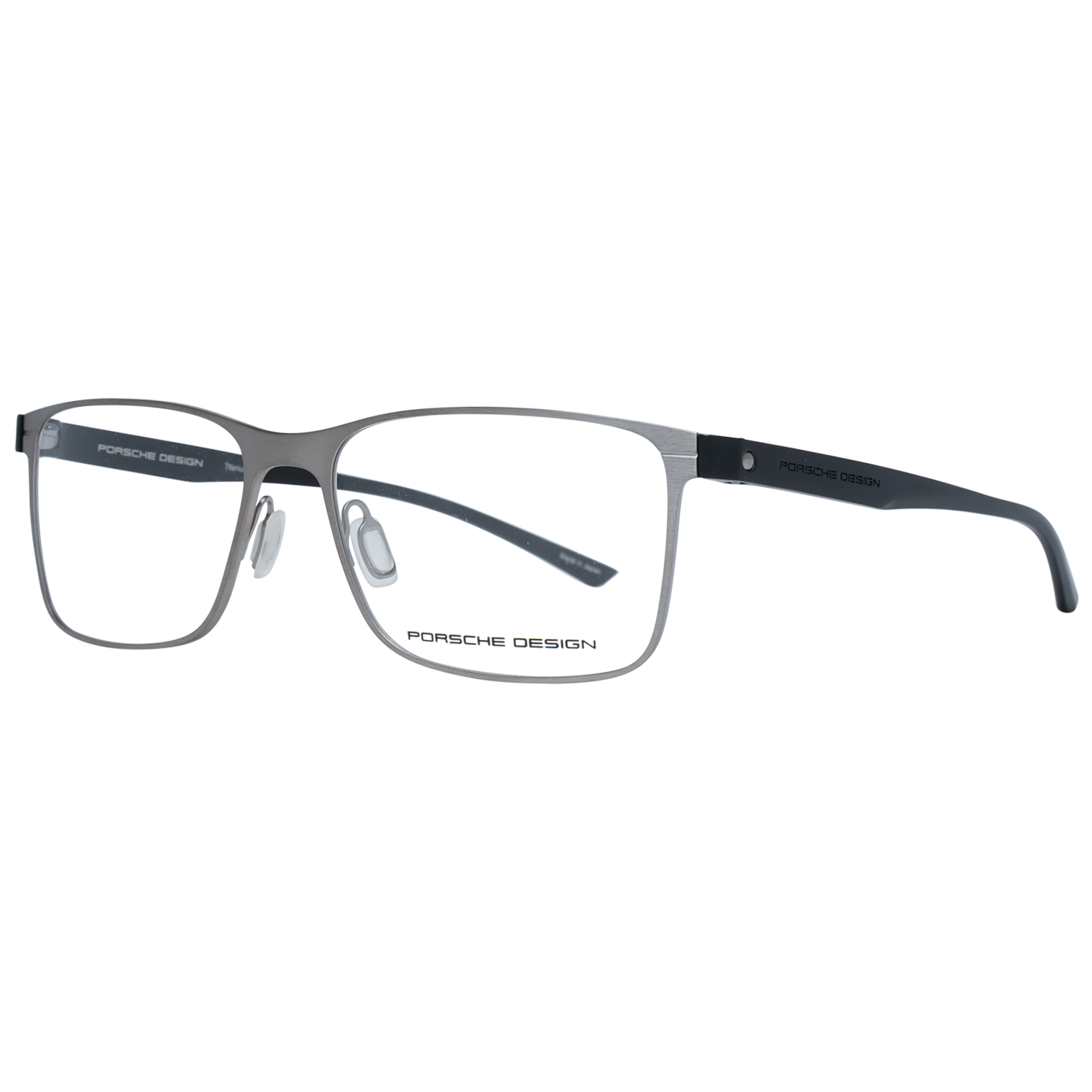 Porsche Design Eyeglasses Porsche Design Glasses Frames P8346 B 55mm Titanium Men's Silver Rectangular Full-Rim Eyeglasses Eyewear designer