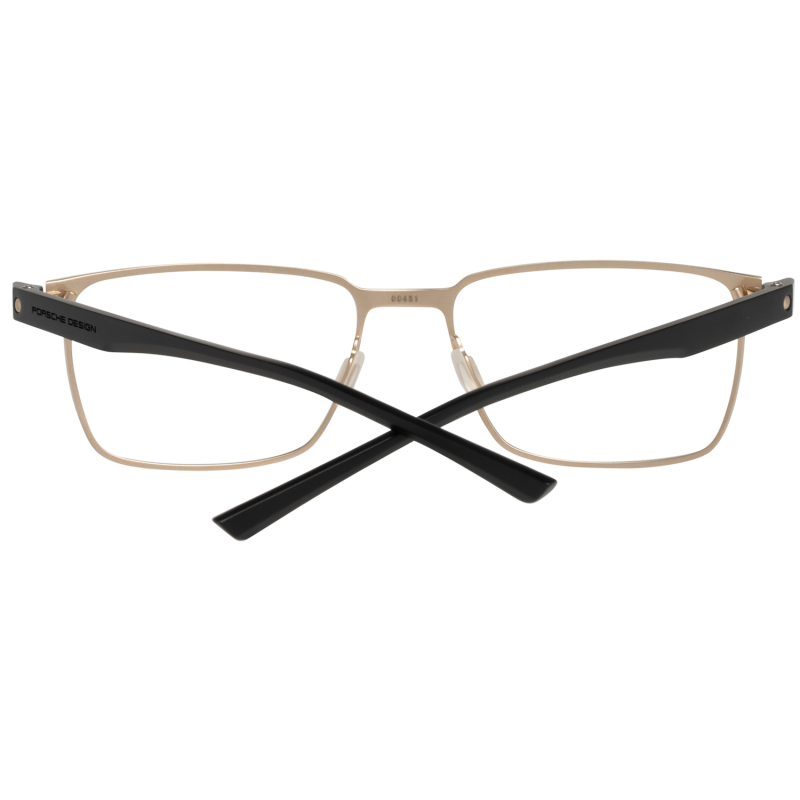 Porsche Design Eyeglasses Porsche Design Glasses Frames P8354 B 54mm Men's Gold Titanium Rectangular Full-Rim Eyeglasses Eyewear designer