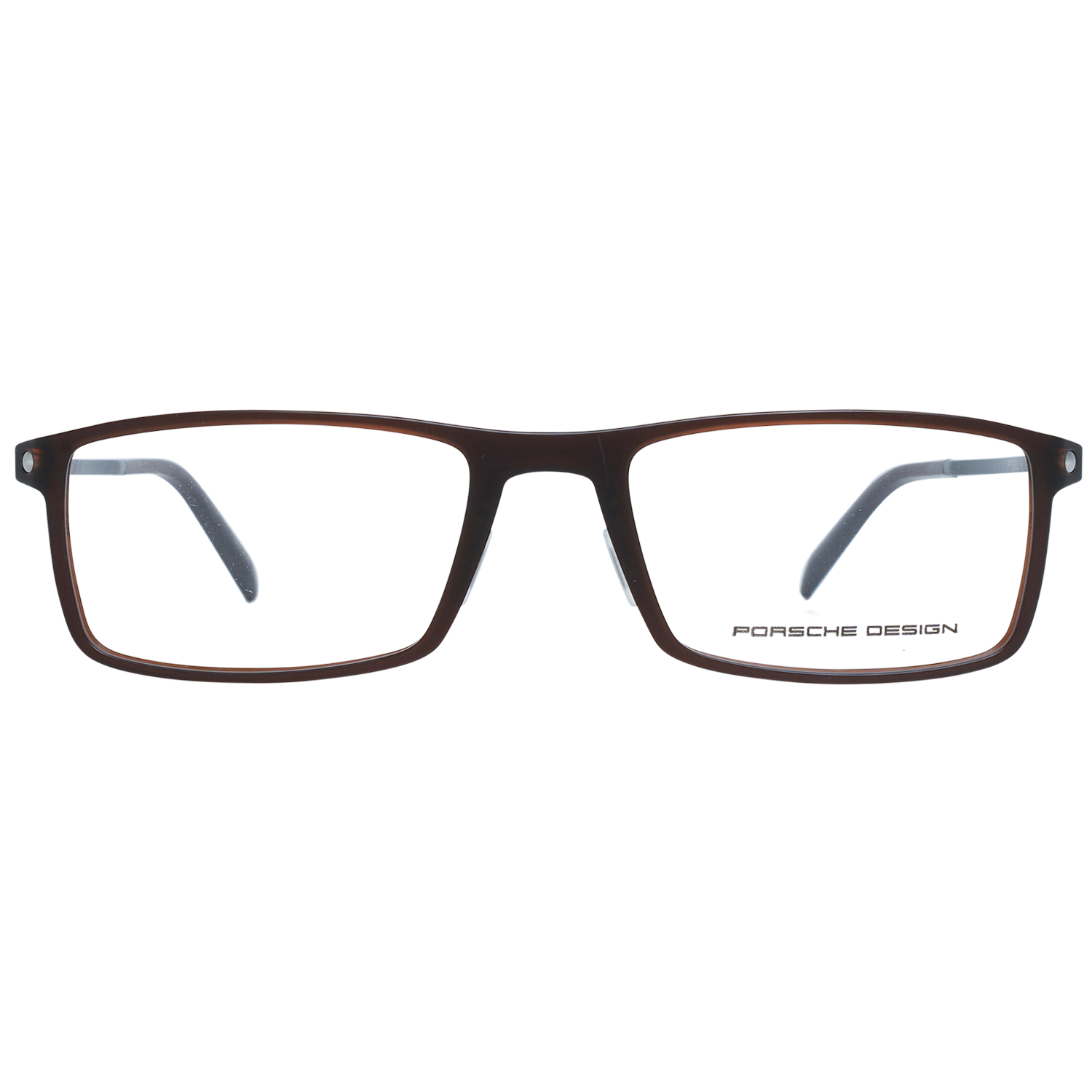 Porsche Design Mens Glasses Optical Frame Brown Rectangle P8384 D 55 0003