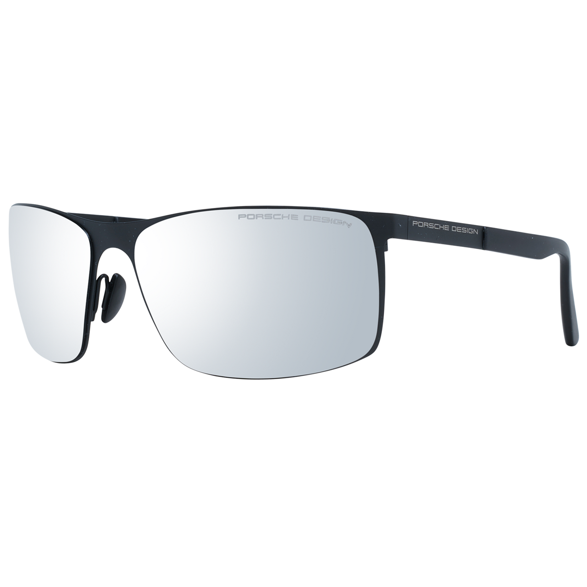 Porsche Design Sunglasses Men Women Black Mirrored P8566 F 64
