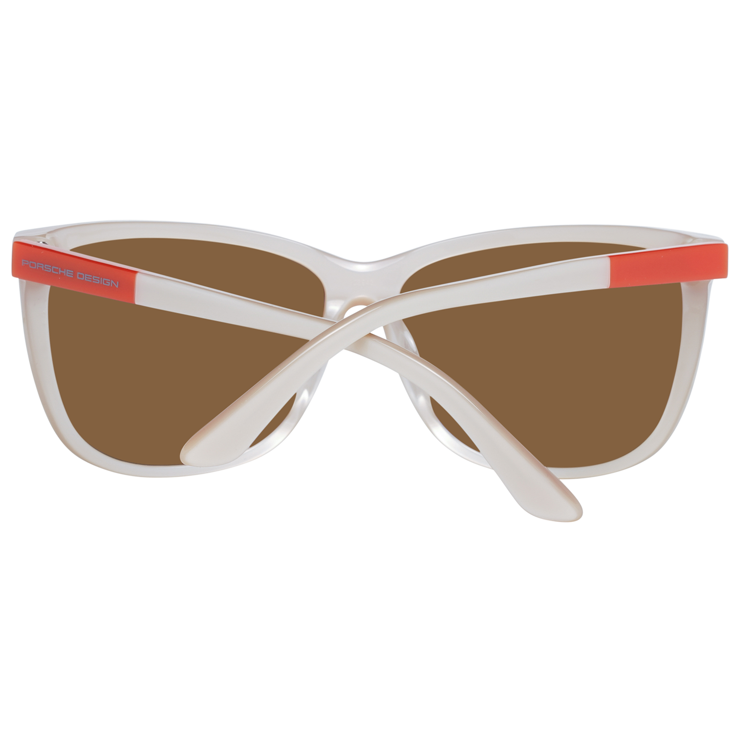 Porsche Design Sunglasses Porsche Design Sunglasses P8590 C 61mm Women White/Brown Mirrored Butterfly Eyeglasses Eyewear designer