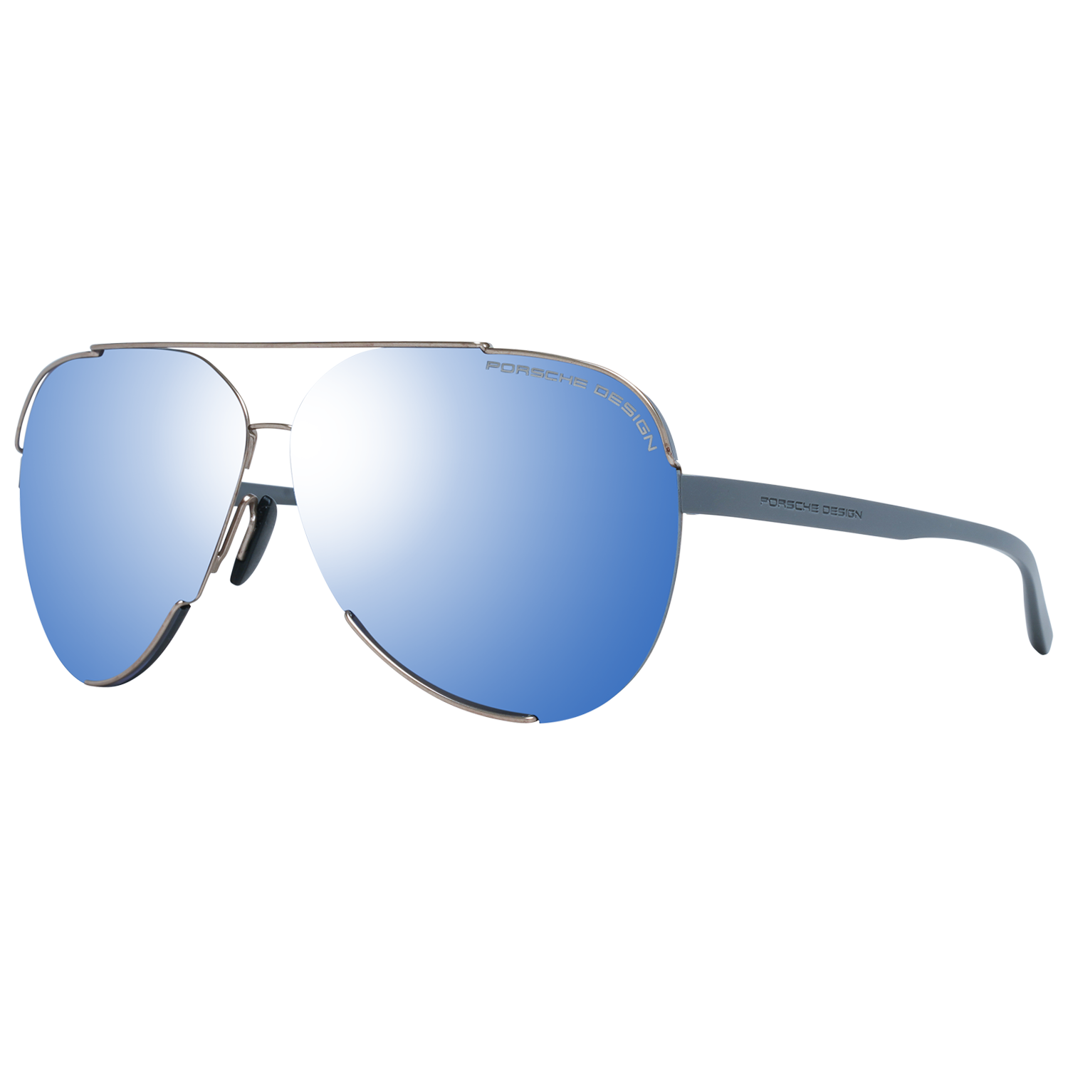 Porsche Design Sunglasses Men's Mirrored Aviator P8682 D 64